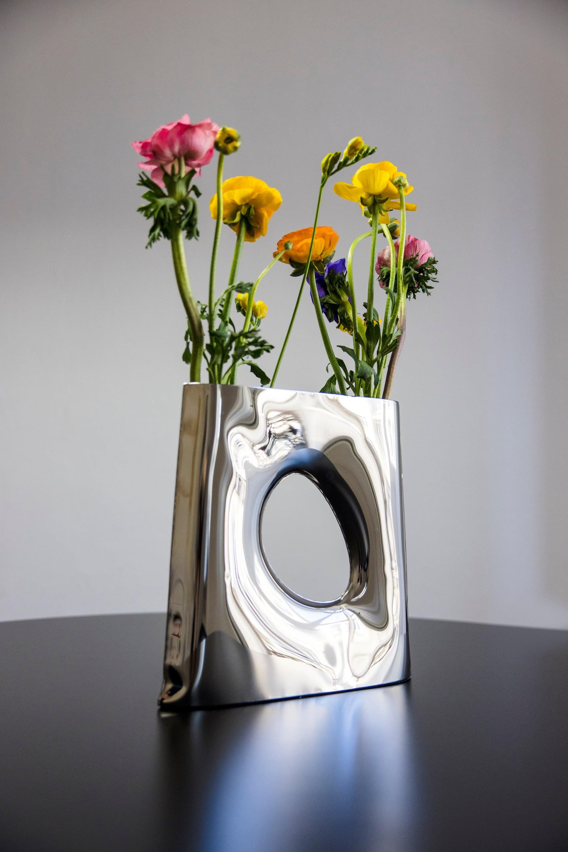 Wazon KARAVA srebrny, Zieta Studio - 120523