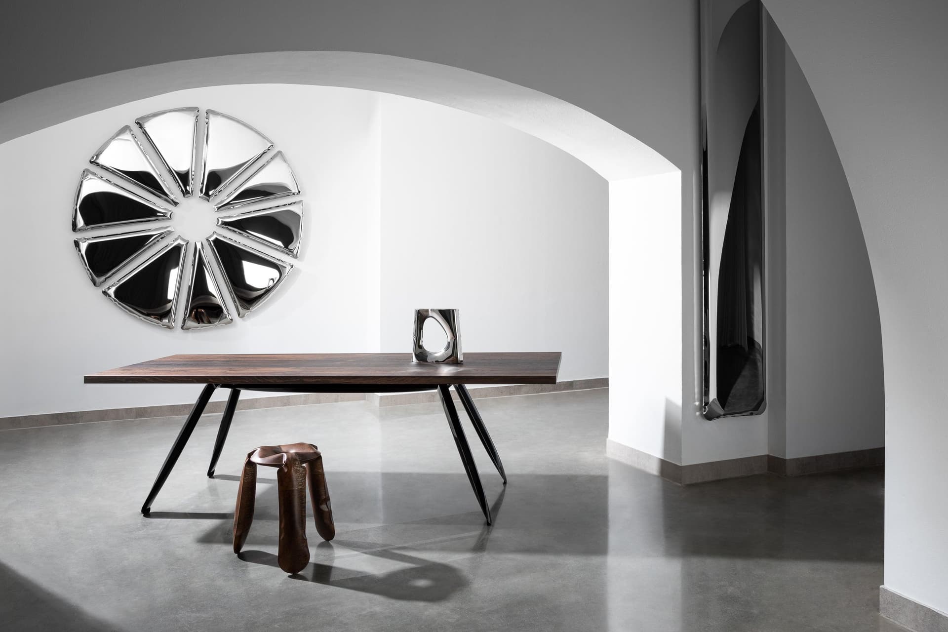 Wazon KARAVA srebrny, Zieta Studio - 120510