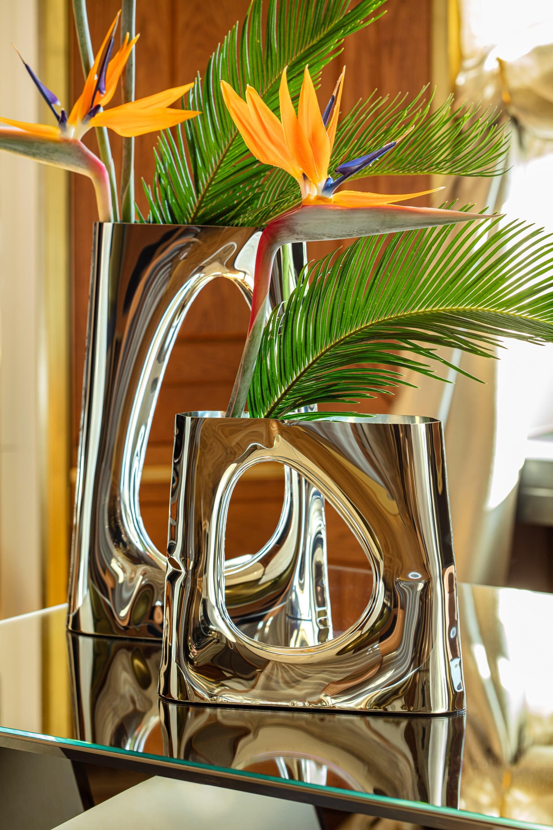 Wazon KARAVA srebrny, Zieta Studio - 120520