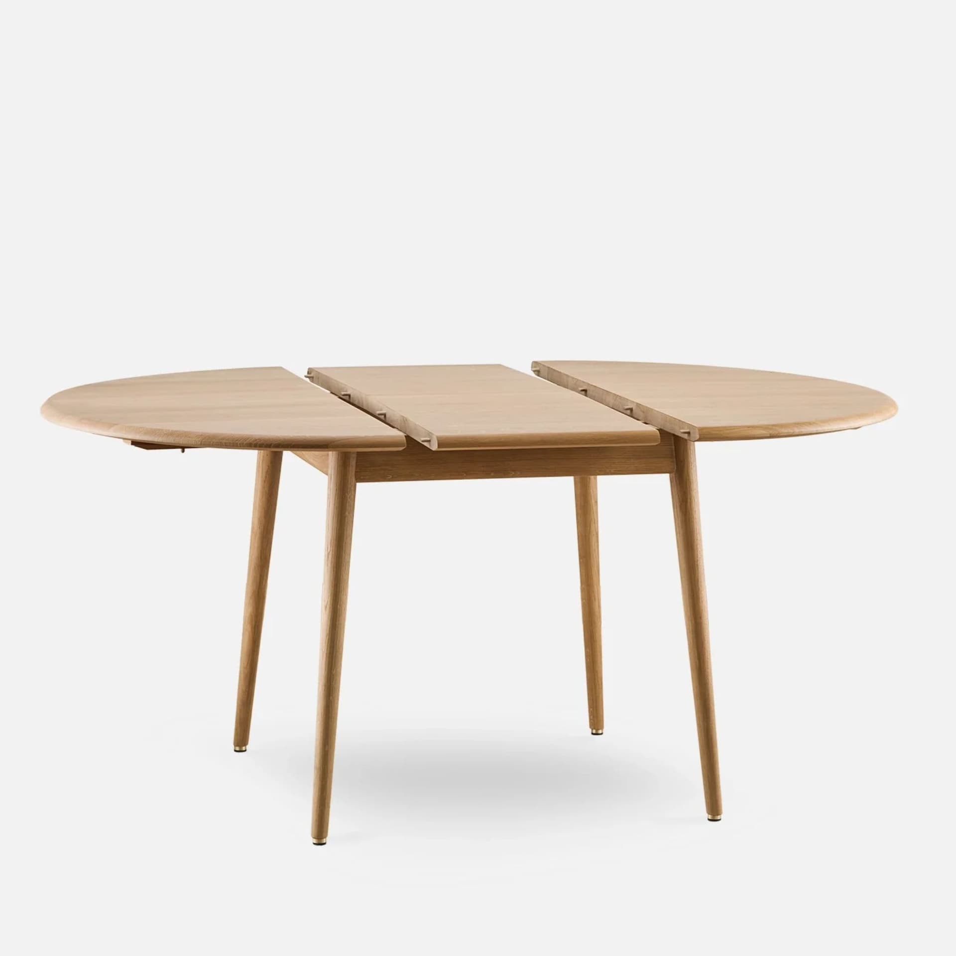 Rozkładany stół okrągły Fox 110, drewno jesionowe, 366 Concept - 108270