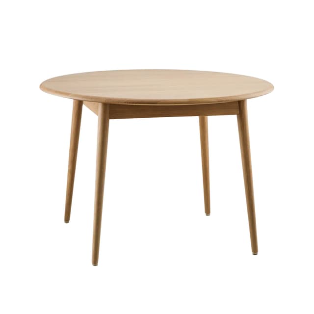 Stół okrągły Fox 110, drewno jesionowe, 366 Concept - WYMIARY