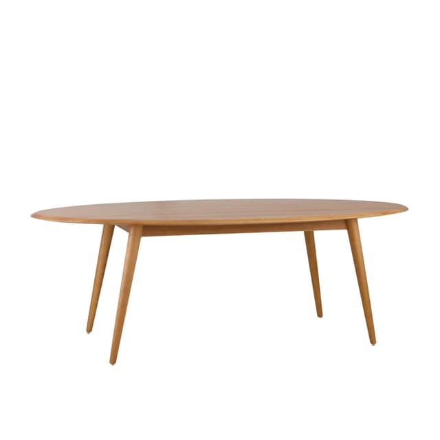 Stół Fox elipsa, drewno jesionowe, 366 Concept - WYMIARY