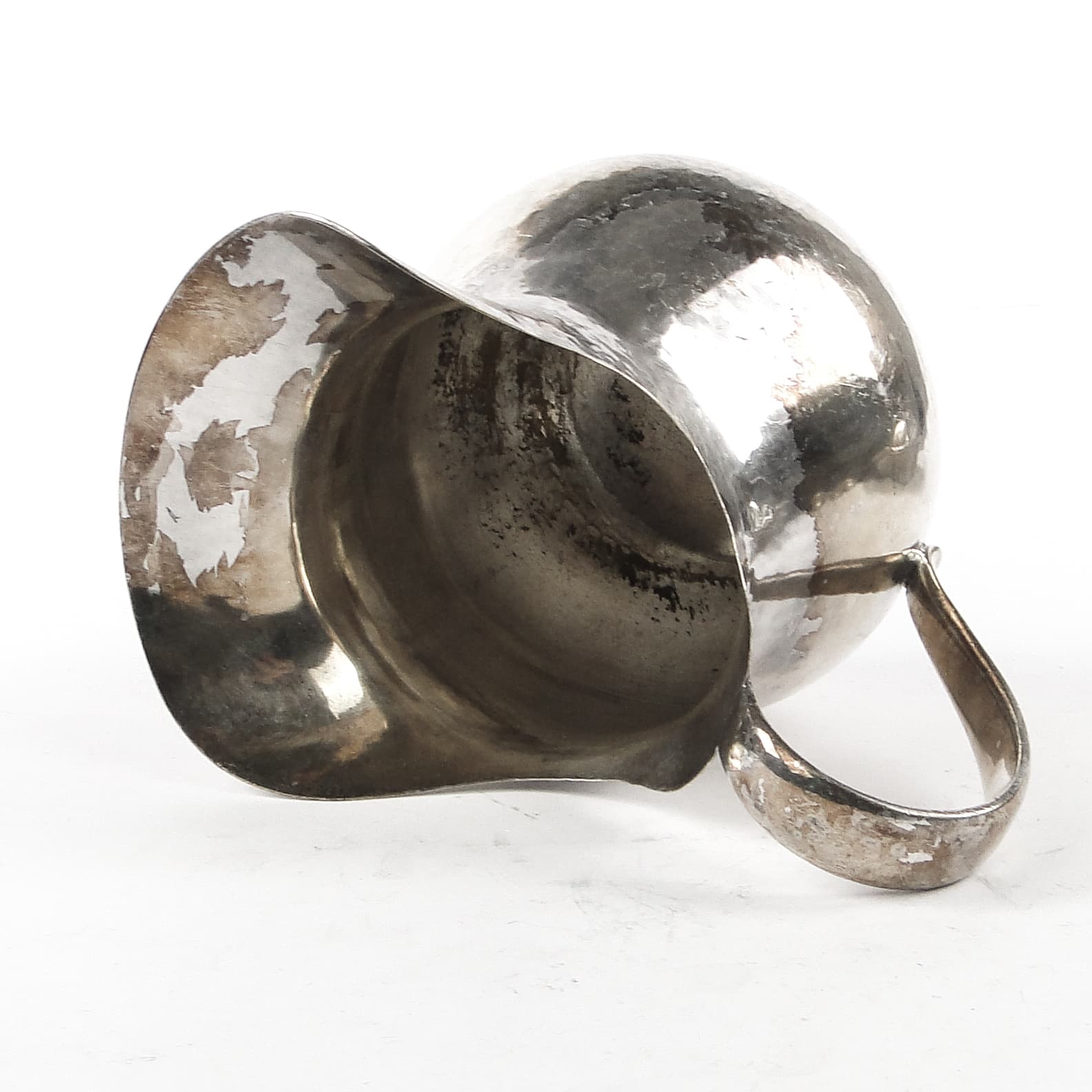 Mlecznik Art Deco, mosiądz srebrzony, Niemcy, lata 50. - 108654