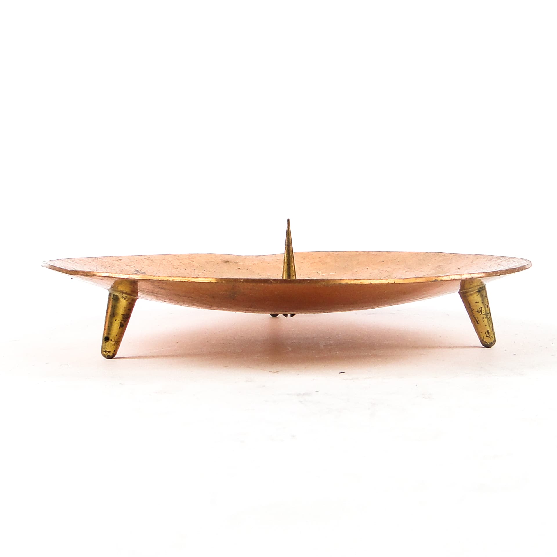 Postmodernist candle holder, copper brass, Germany, 1960s. - 108750