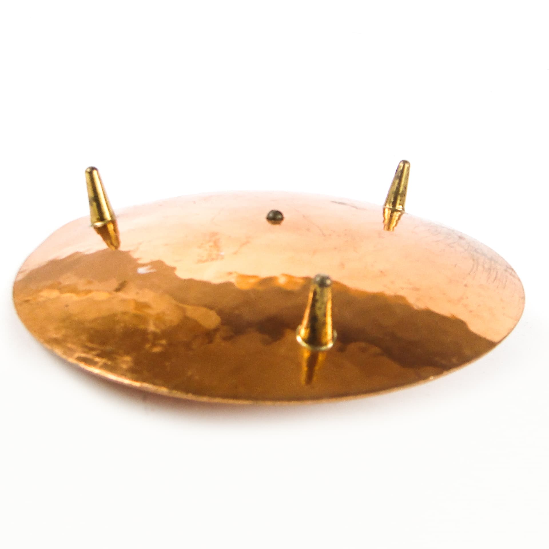 Postmodernist candle holder, copper brass, Germany, 1960s. - 108755