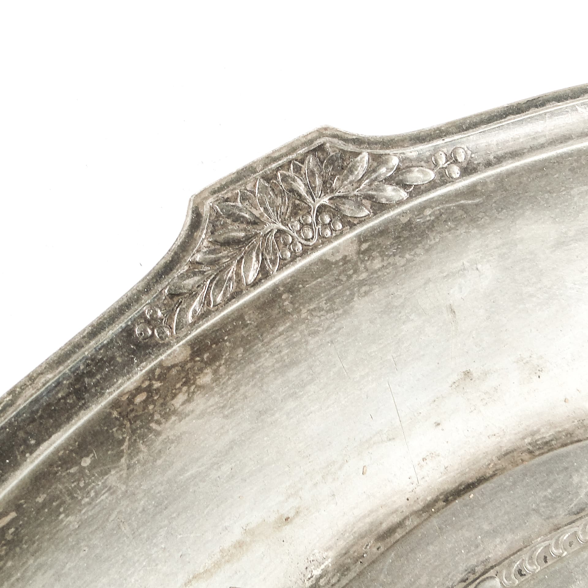 Półmisek secesyjny, mosiądz srebrzony, WMF, Niemcy, początek XX w. - 108764