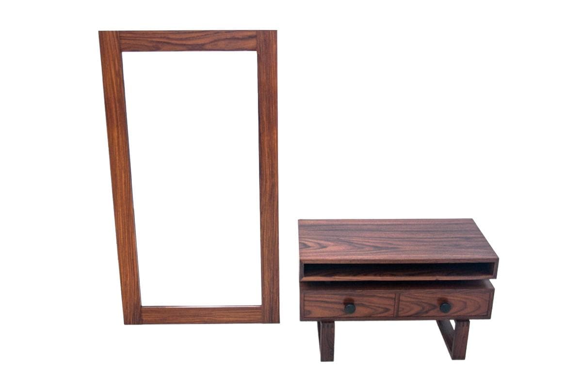 Rosewood Sideboard with Mirror, Denmark, 1960s