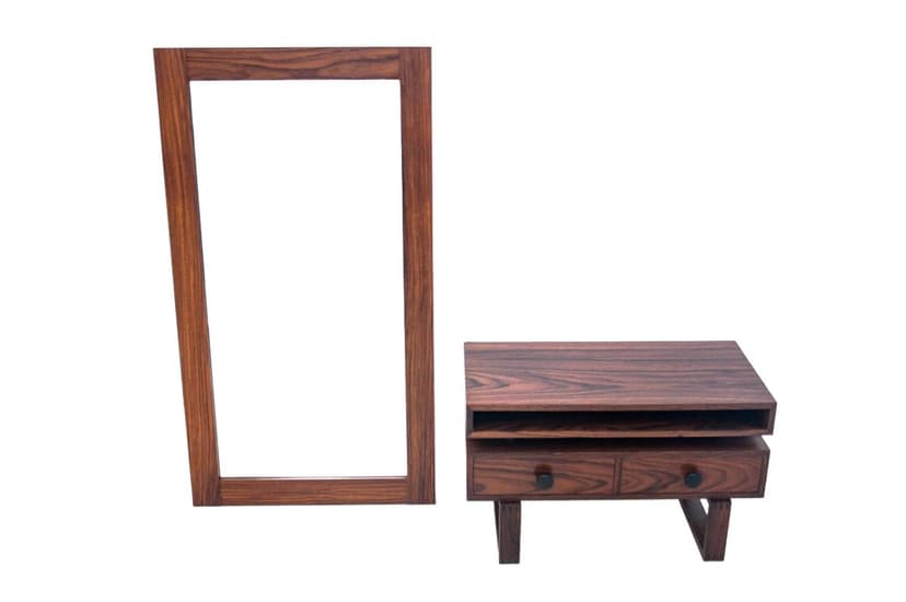 Rosewood Sideboard with Mirror, Denmark, 1960s