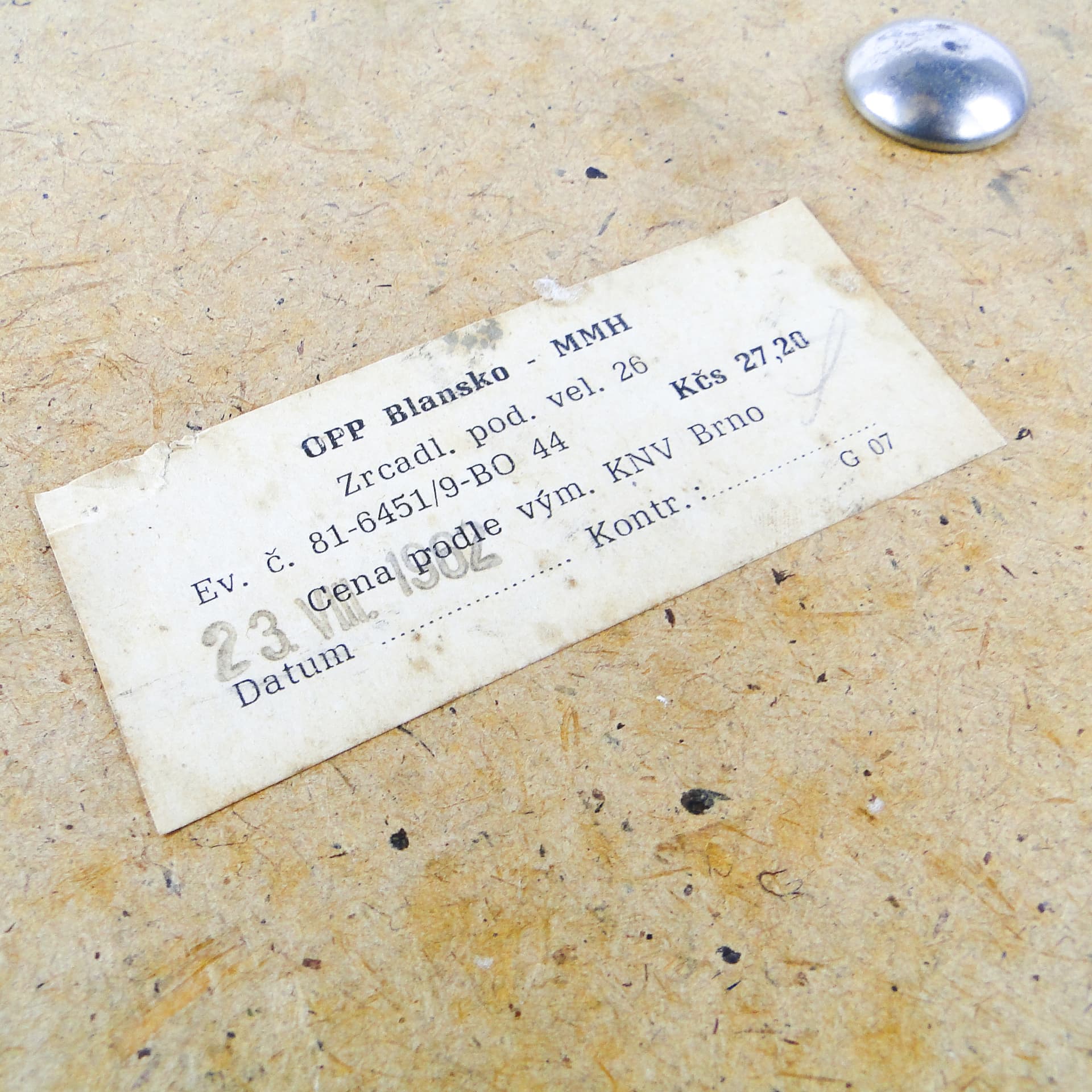 Taca Art Deco, mosiądz srebrzony, OPP Jihlava, Czechosłowacja, lata 60. - 108887