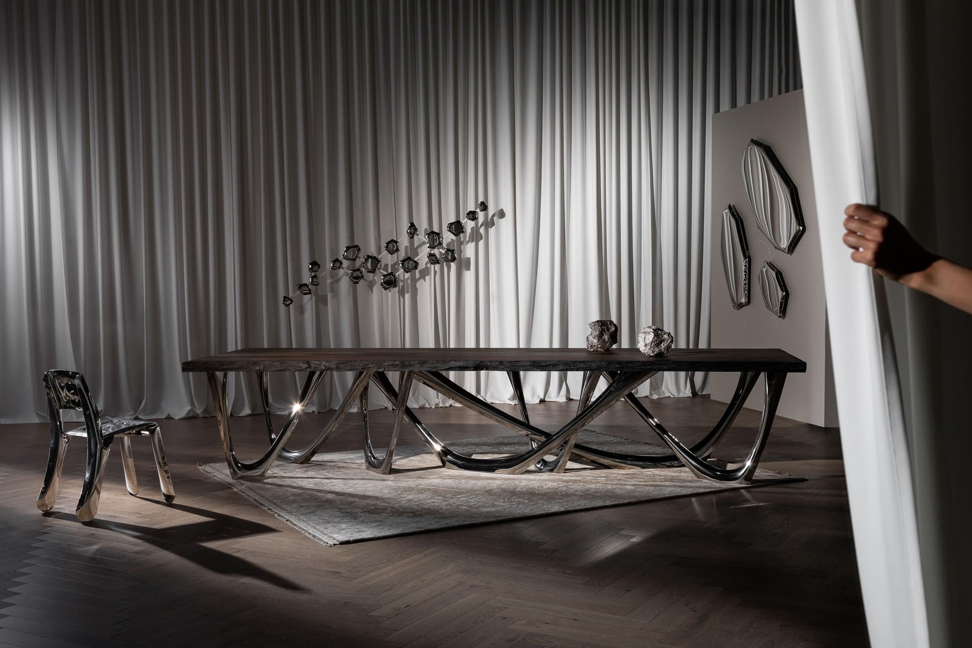 Lustro ścienne TAFLA C srebrne C6, Zieta Studio - 120424