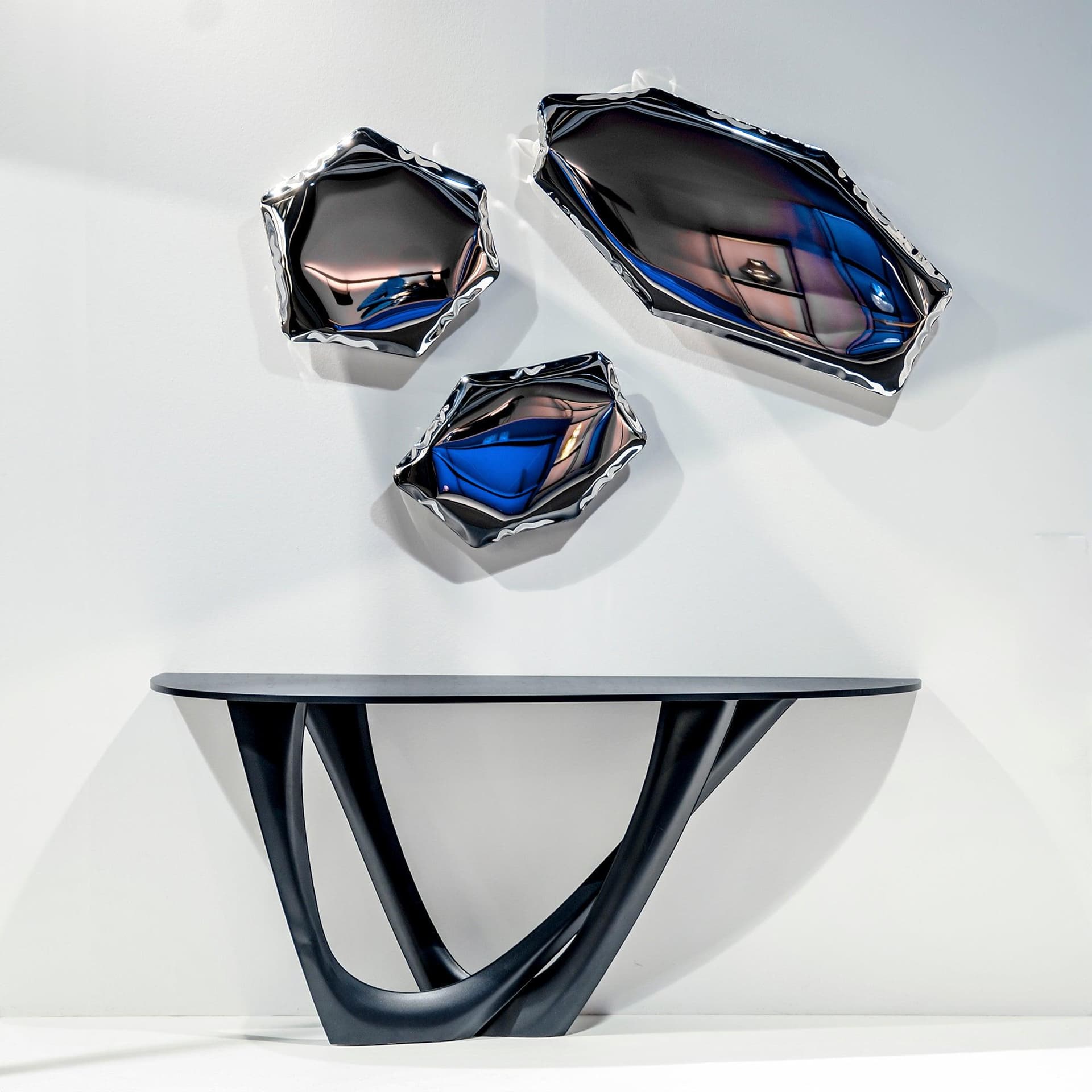 TAFLA C wall mirror, silver, C4.5, Zieta Studio - 120380