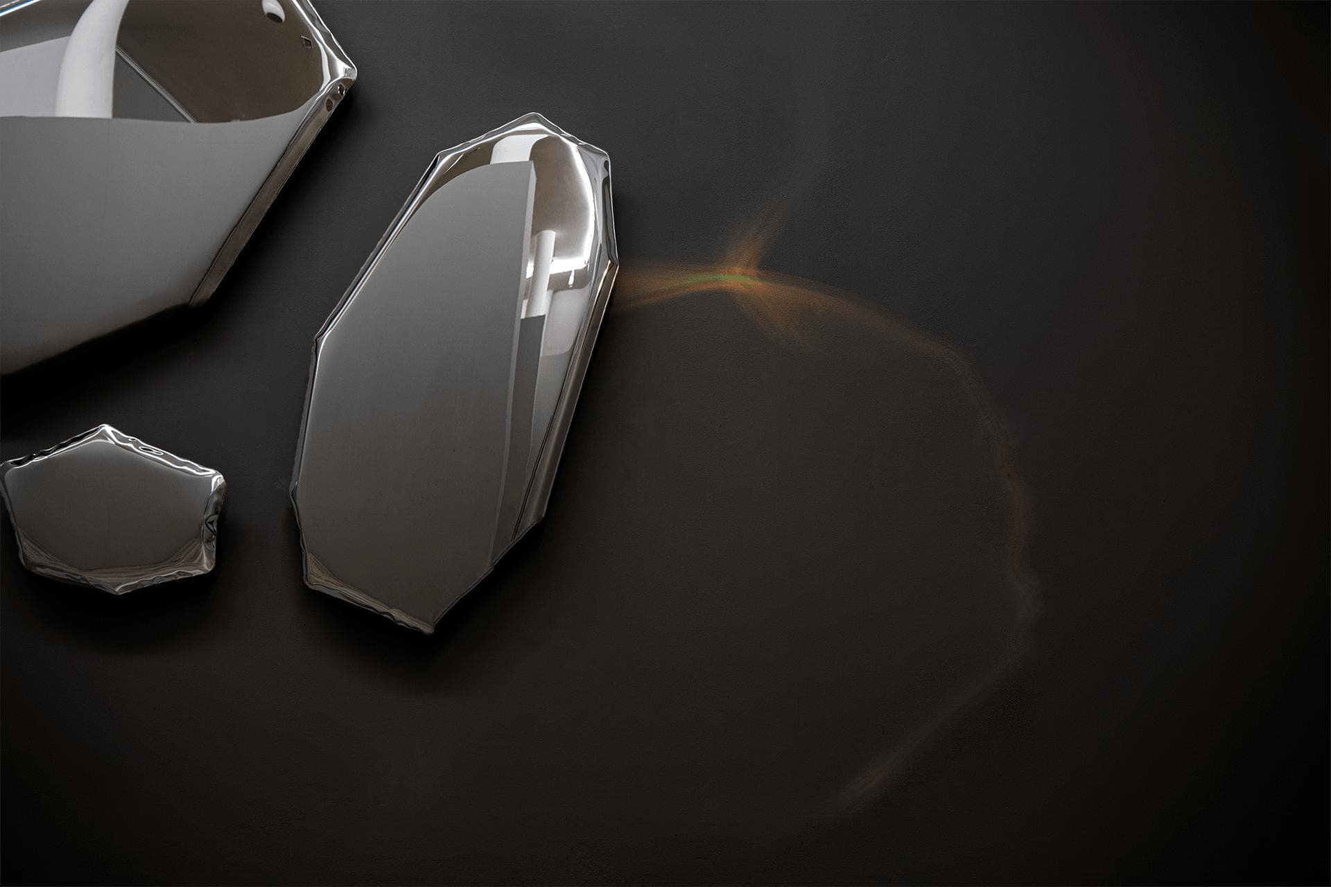 TAFLA C wall mirror, silver, C4.5, Zieta Studio - 120386