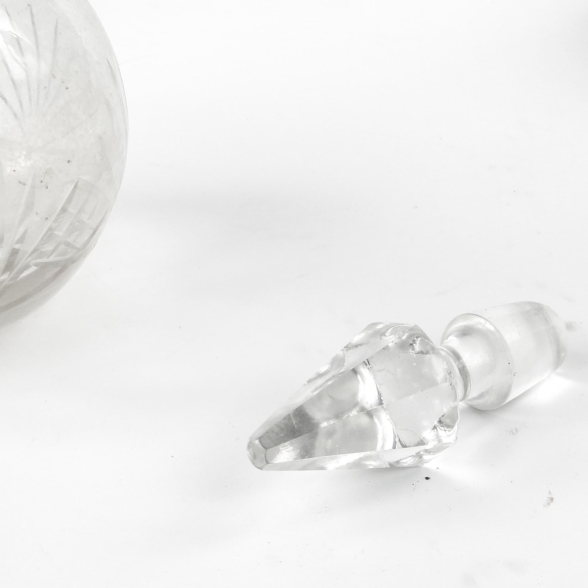 Karafka Art Deco, kryształ, Szwecja, lata 50. - 108997