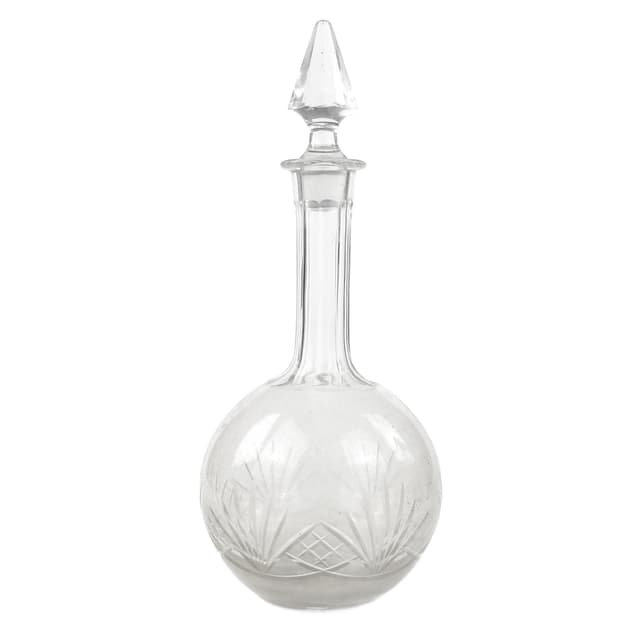 Karafka Art Deco, kryształ, Szwecja, lata 50. - WYMIARY