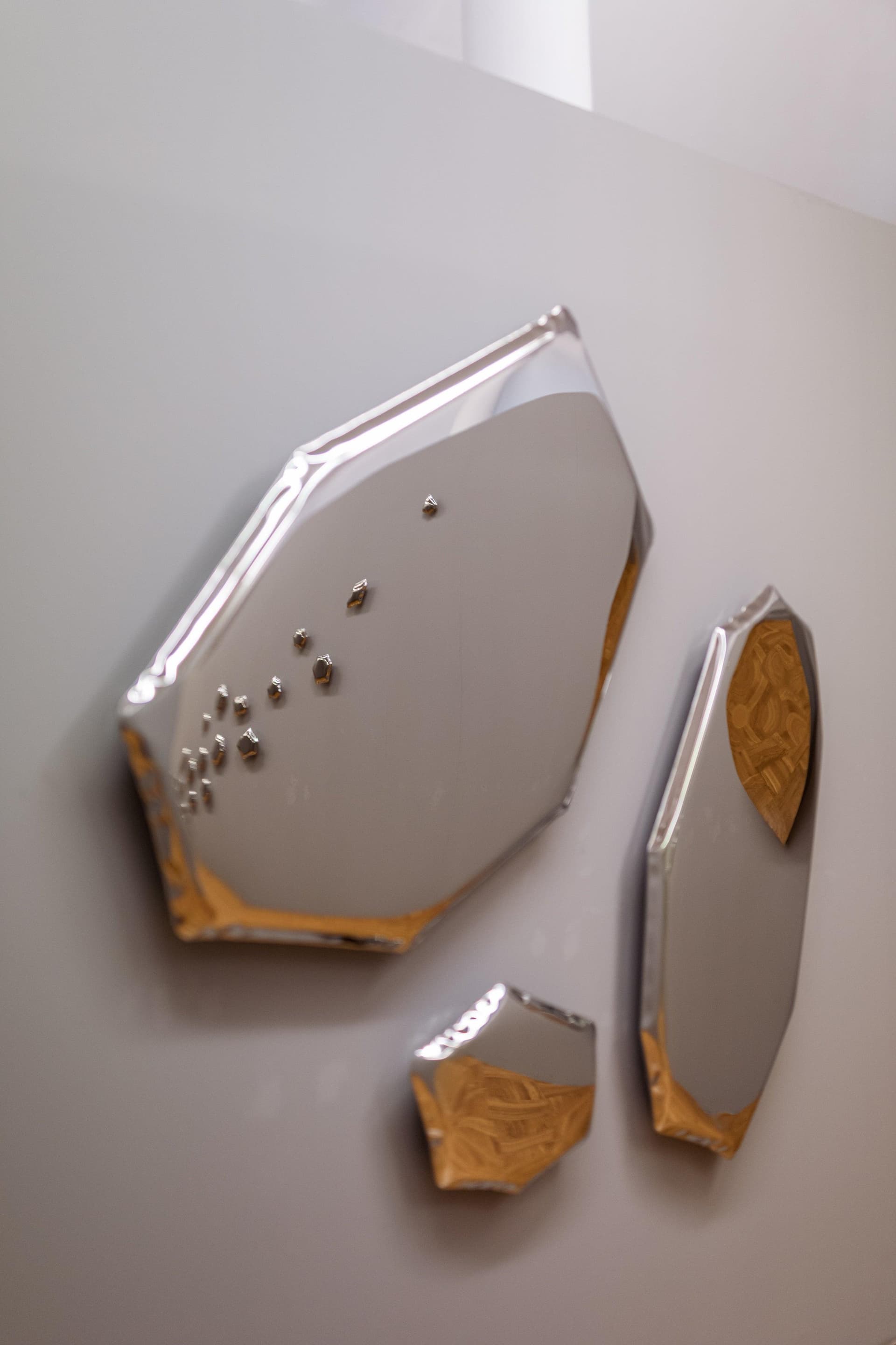 TAFLA C wall mirror, silver, C4, Zieta Studio - 120358