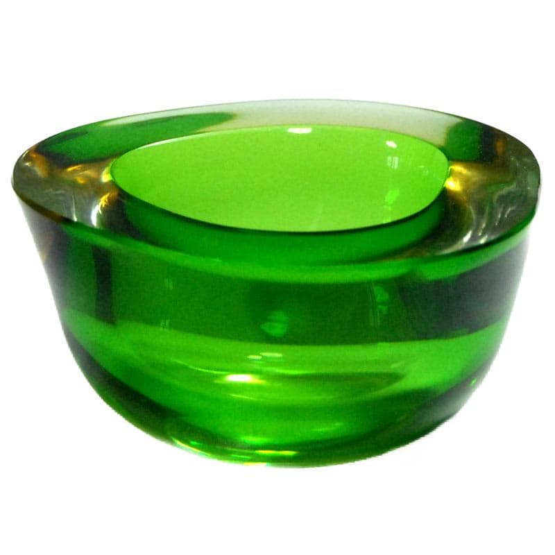 Green Sommerso Glass Bowl, Seguso, Italy, 1960s - 7650