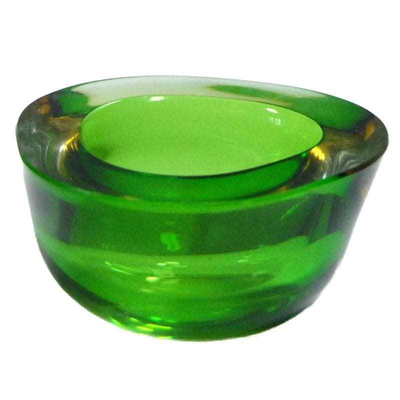 Green Sommerso Glass Bowl, Seguso, Italy, 1960s - 7651