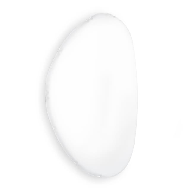 TAFLA O cotton candy wall mirror, white, O3, Zieta Studio - DIMENSION