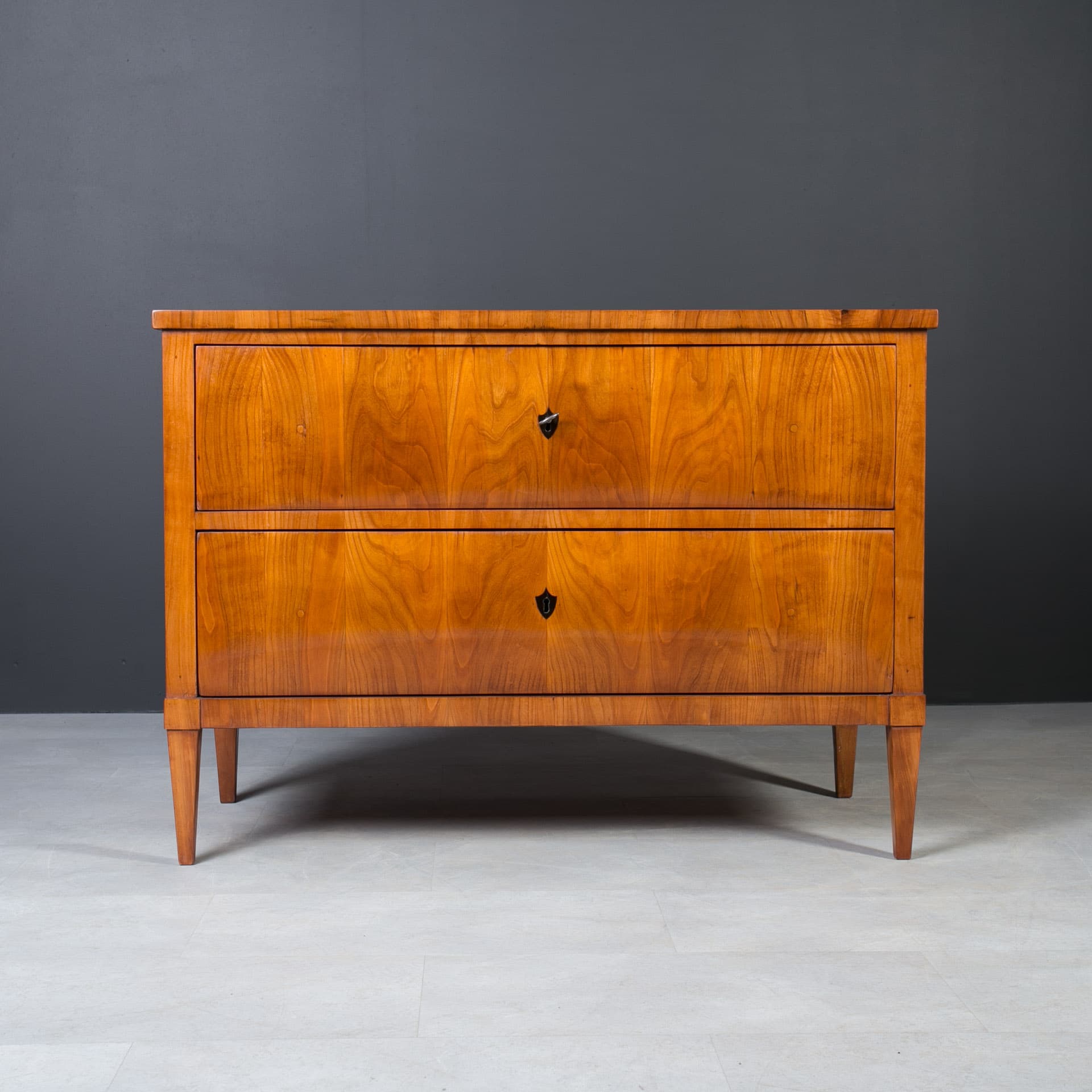 Komoda Biedermeier, wiśnia jasnobrązowa, Niemcy, XIX w. - 896