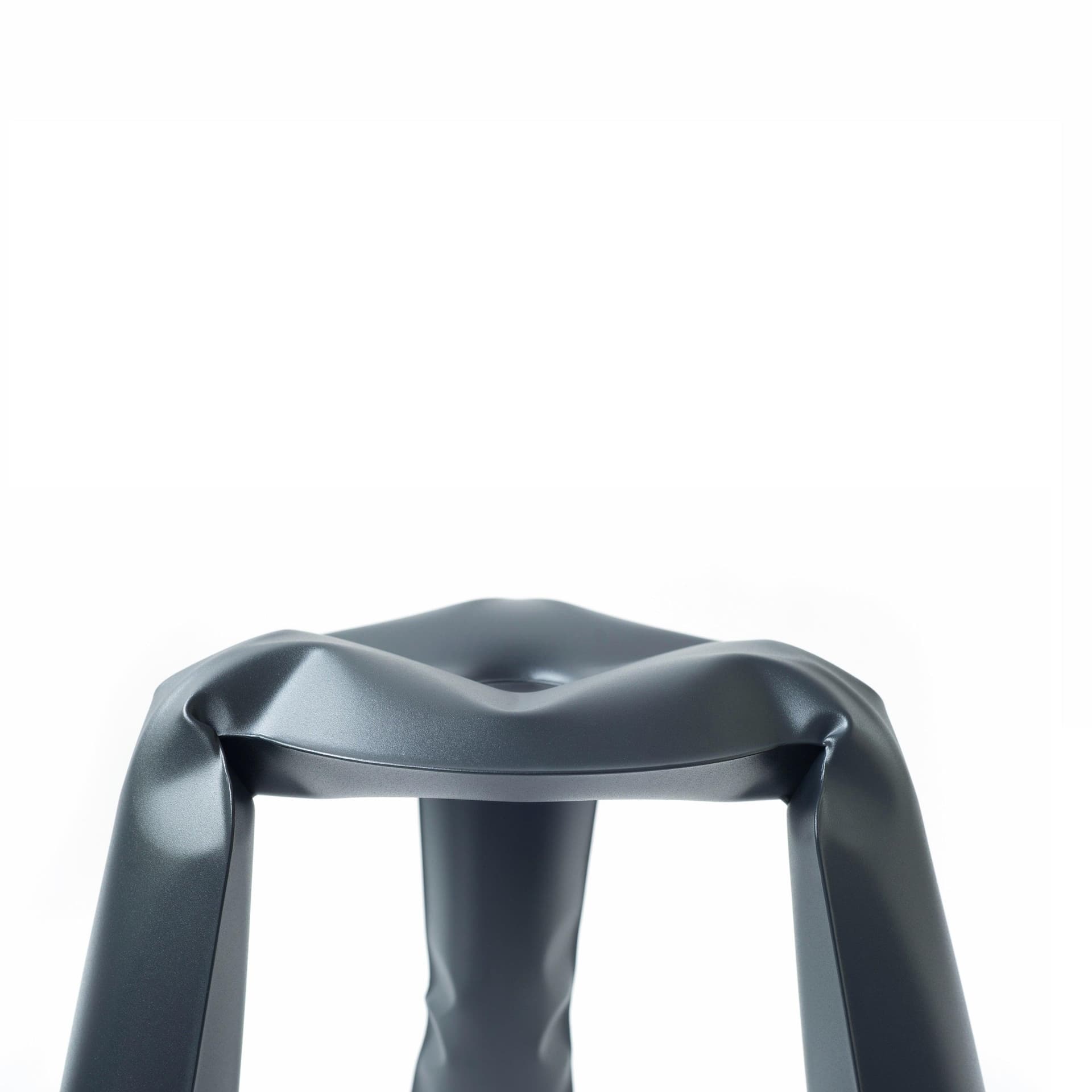 PLOPP stool, steel, grey, 50 cm, Zieta Studio - 120074