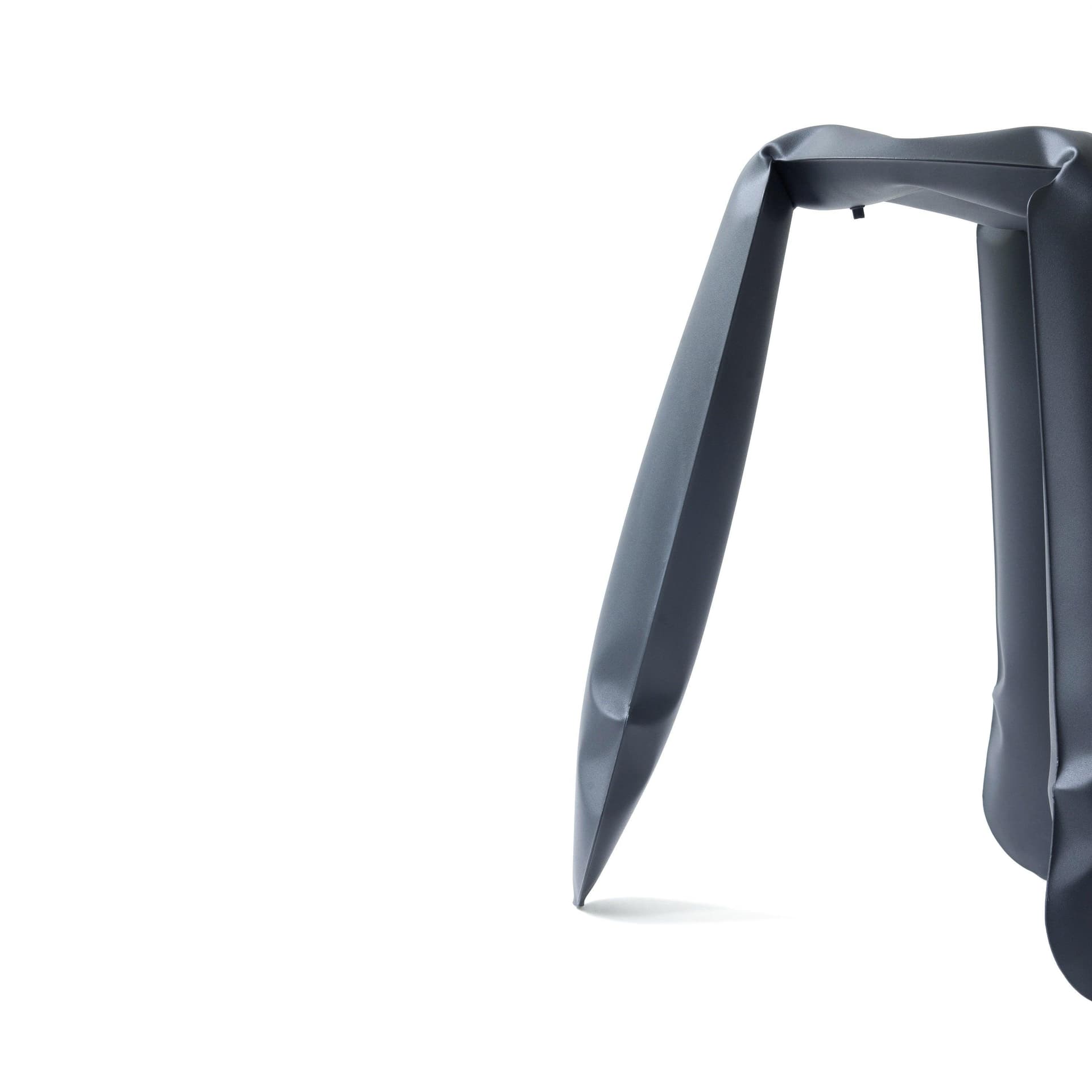 PLOPP stool, steel, grey, 50 cm, Zieta Studio - 120076