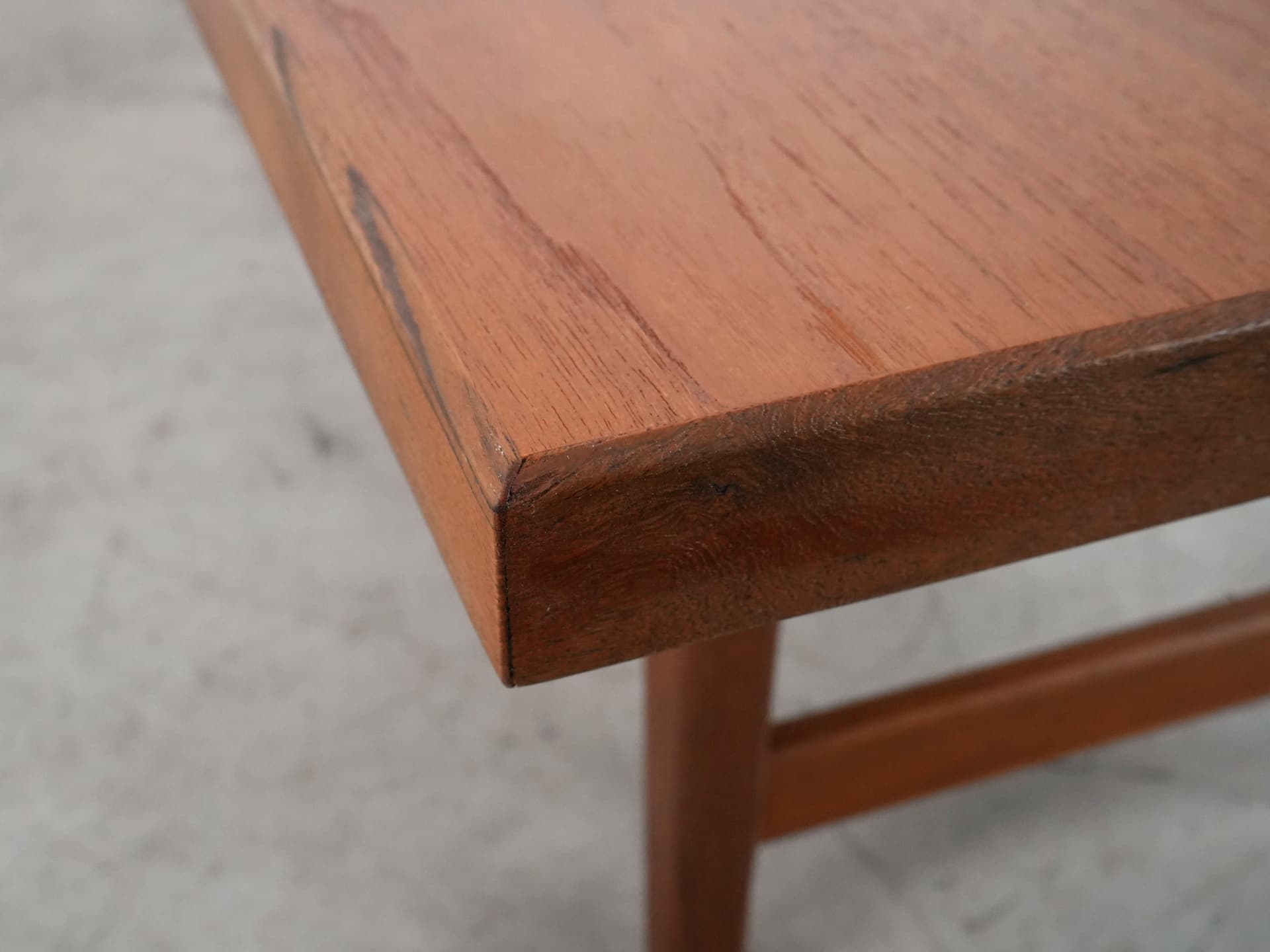 Coffee table, brown teak, Denmark, 1970s. - 109117