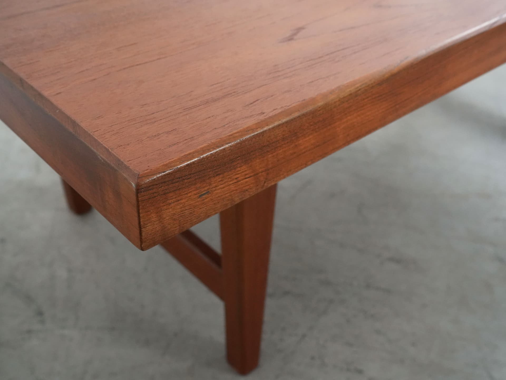 Coffee table, brown teak, Denmark, 1970s. - 109118