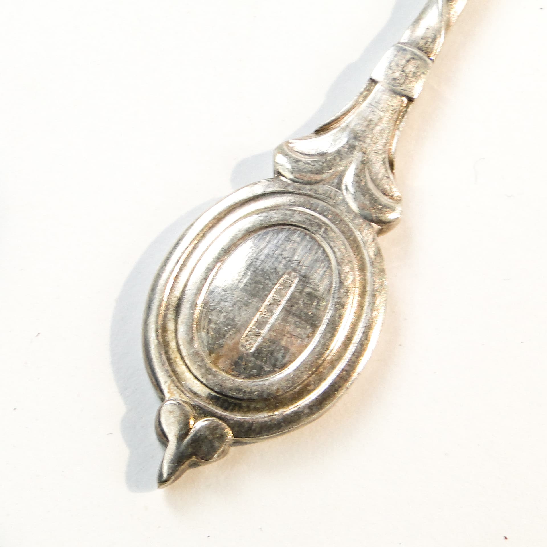 Komplet łyżek do koktajli neoklasycyzm, mosiądz srebrzony, G.A.B., Szwecja, lata 30. - 109141