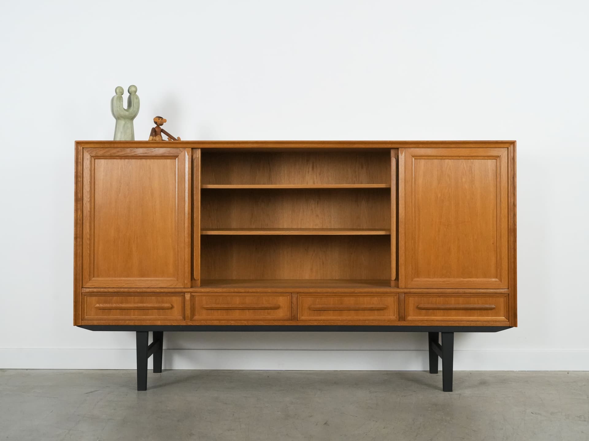 Highboard, light brown oak, Denmark, 1960s. - 109174