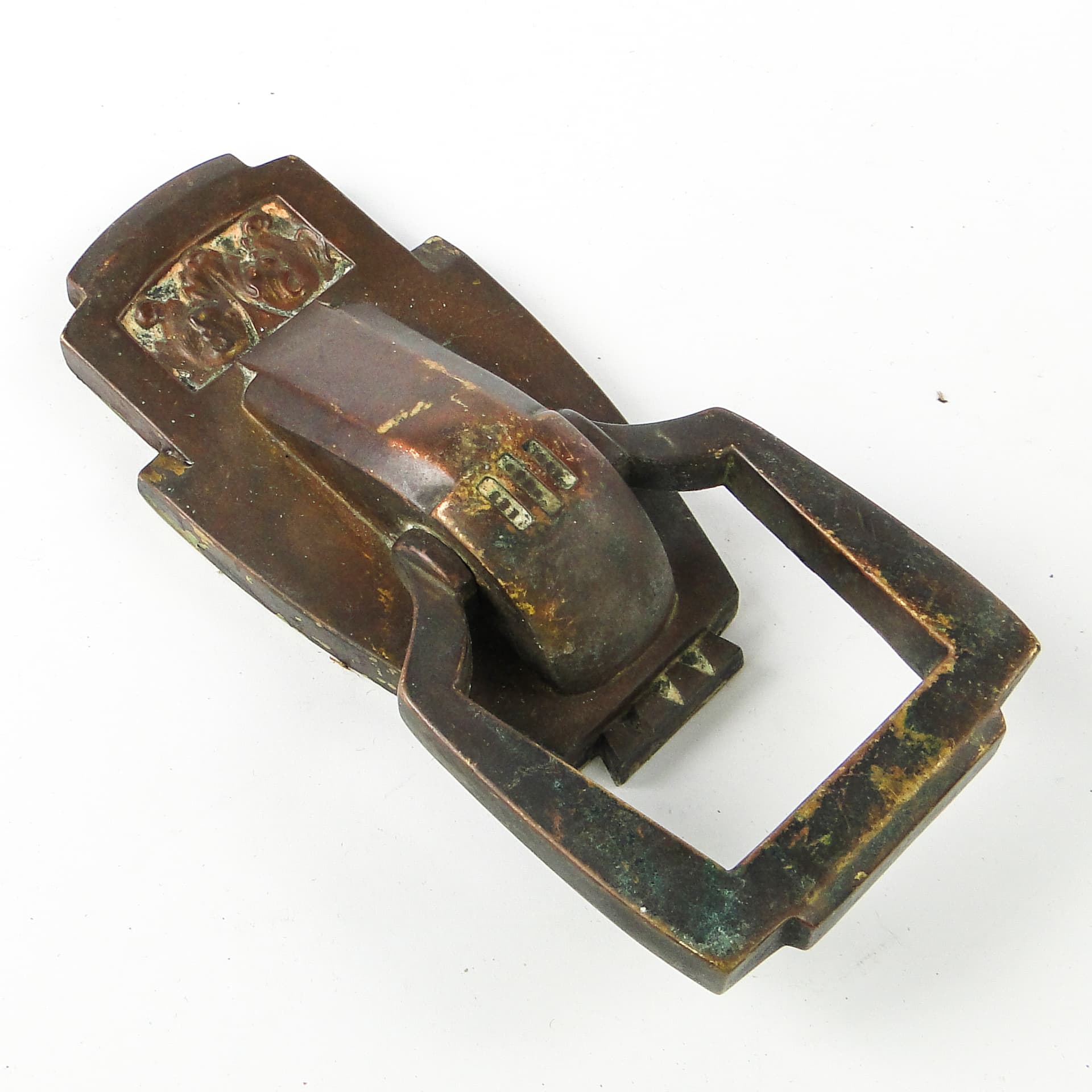 Kołatka do drzwi Art Nouveau, mosiądz, Niemcy, początek XX w. - 109248