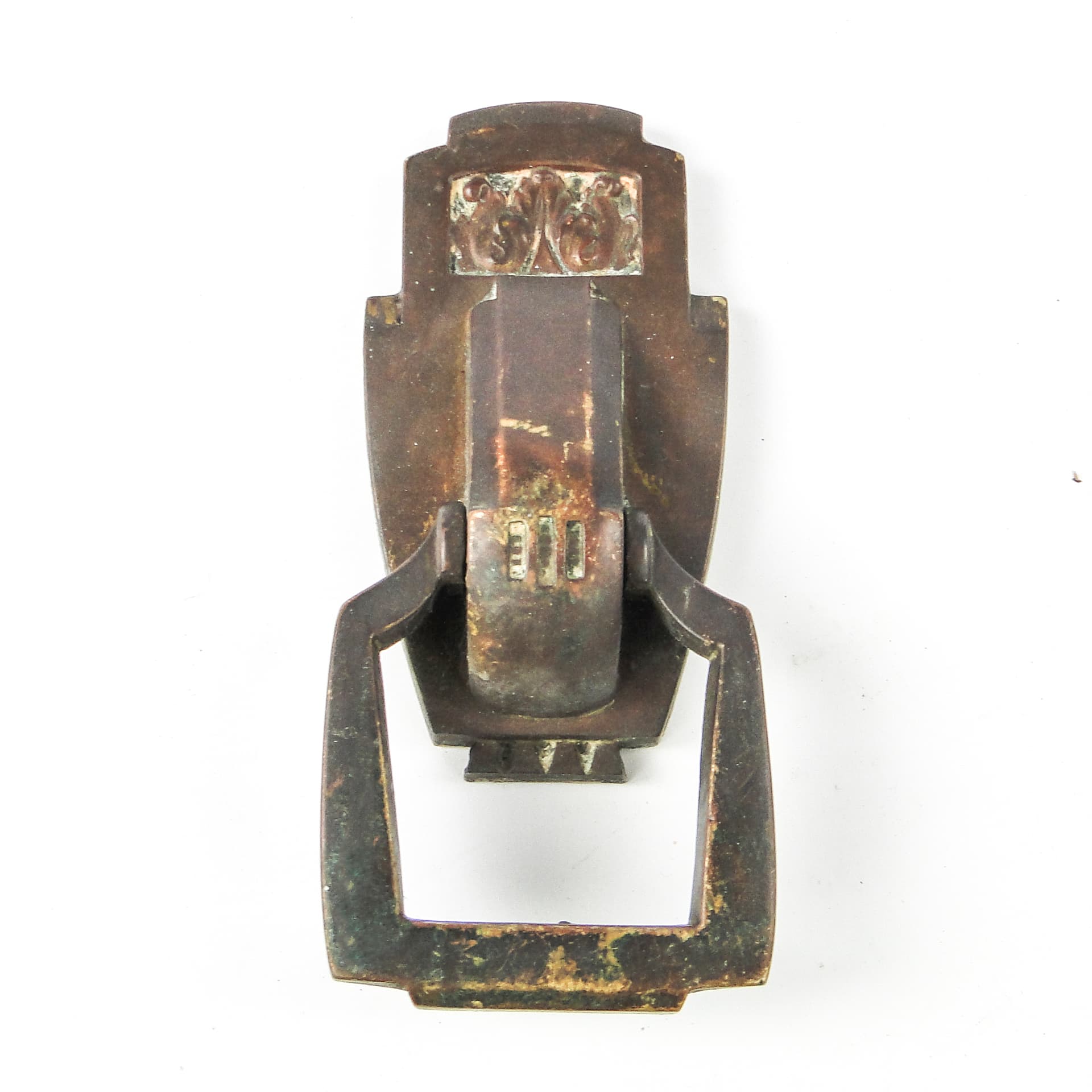 Kołatka do drzwi Art Nouveau, mosiądz, Niemcy, początek XX w. - 109246