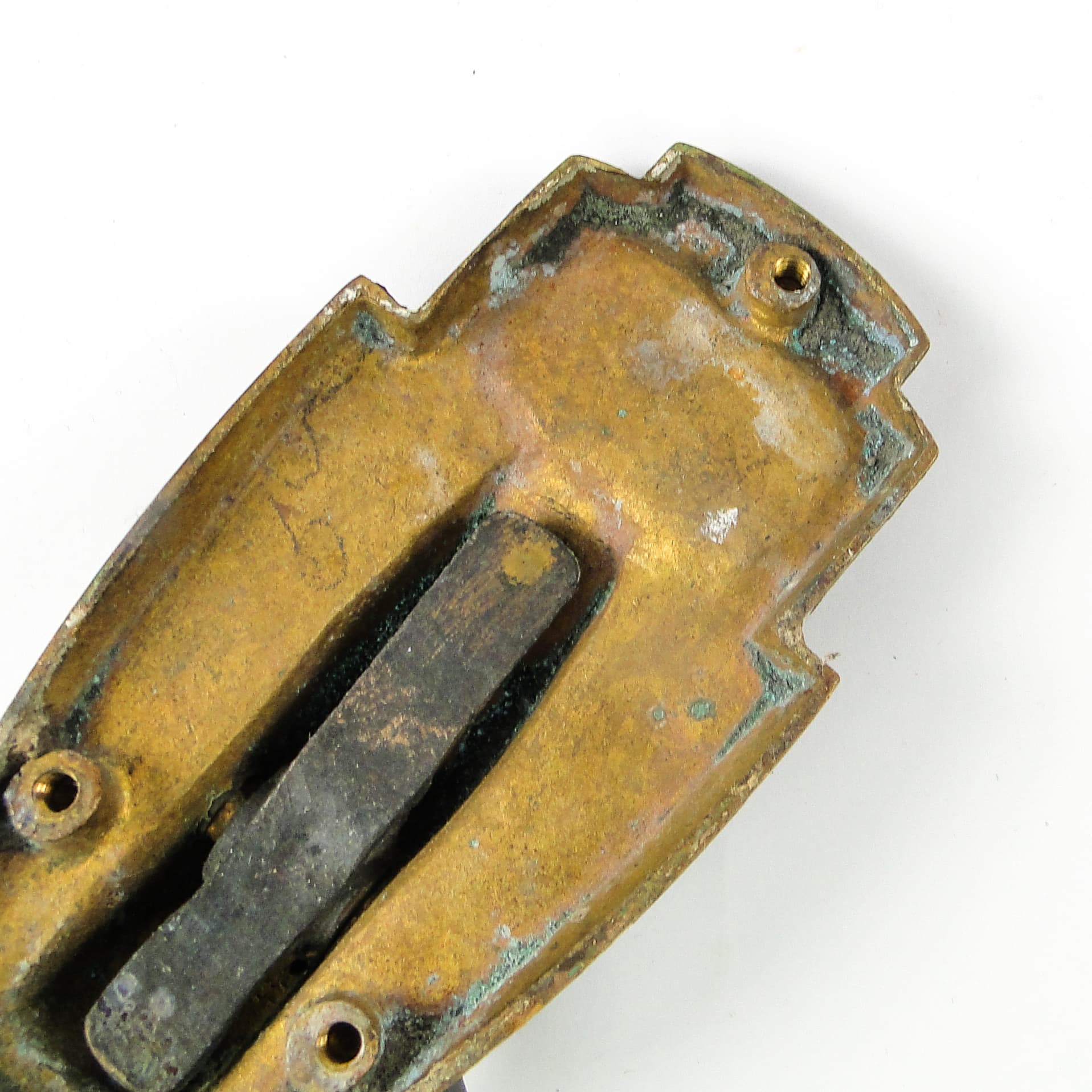 Kołatka do drzwi Art Nouveau, mosiądz, Niemcy, początek XX w. - 109252