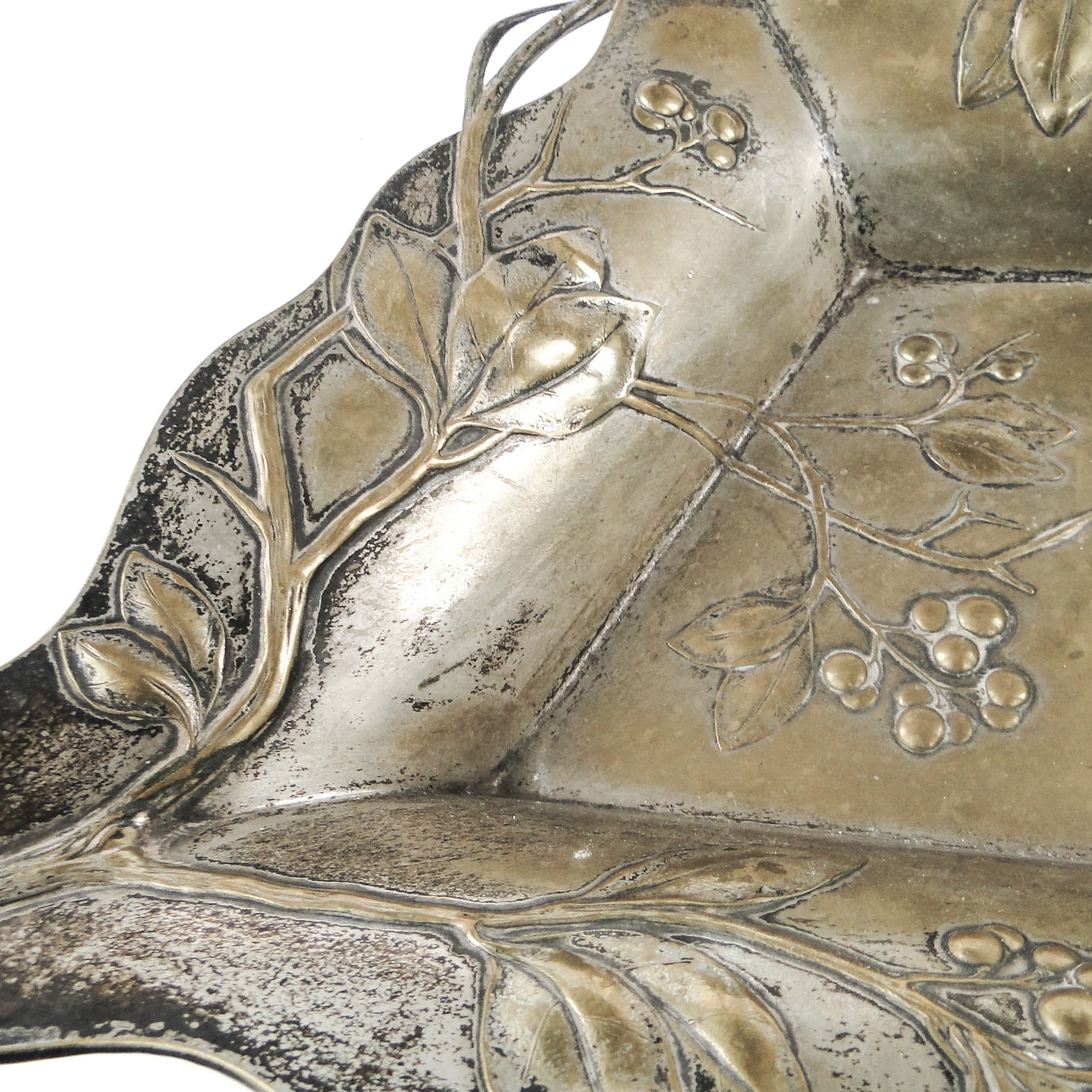 Kosz Art Nouveau, mosiądz srebrzony, WMF, Niemcy, początek XX w. - 109323