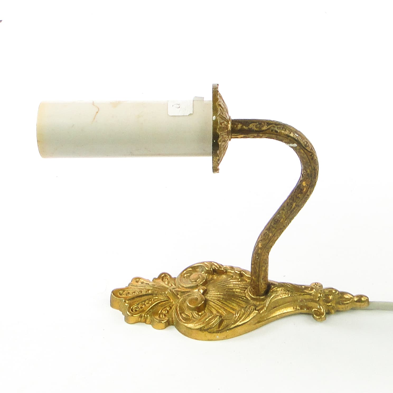 Rococo wall sconce, brass, Sweden, 1950s. - 109326