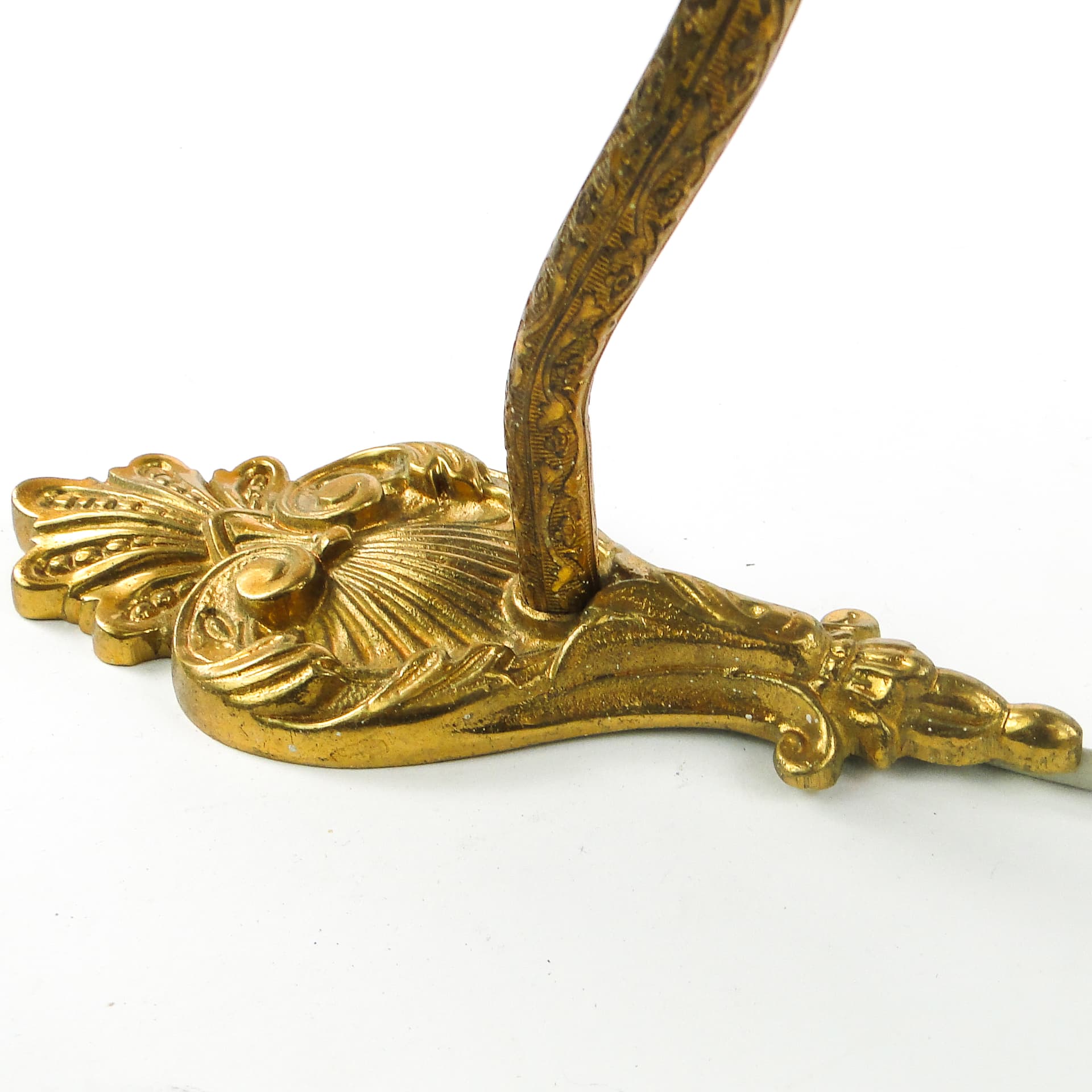 Rococo wall sconce, brass, Sweden, 1950s. - 109329