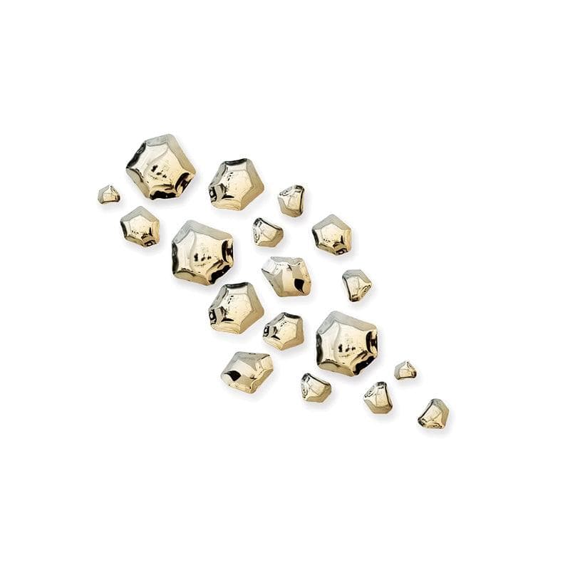 Zestaw osiemnastu wieszaków dekoracyjnych KAMYKI złote, Zieta Studio - 123304