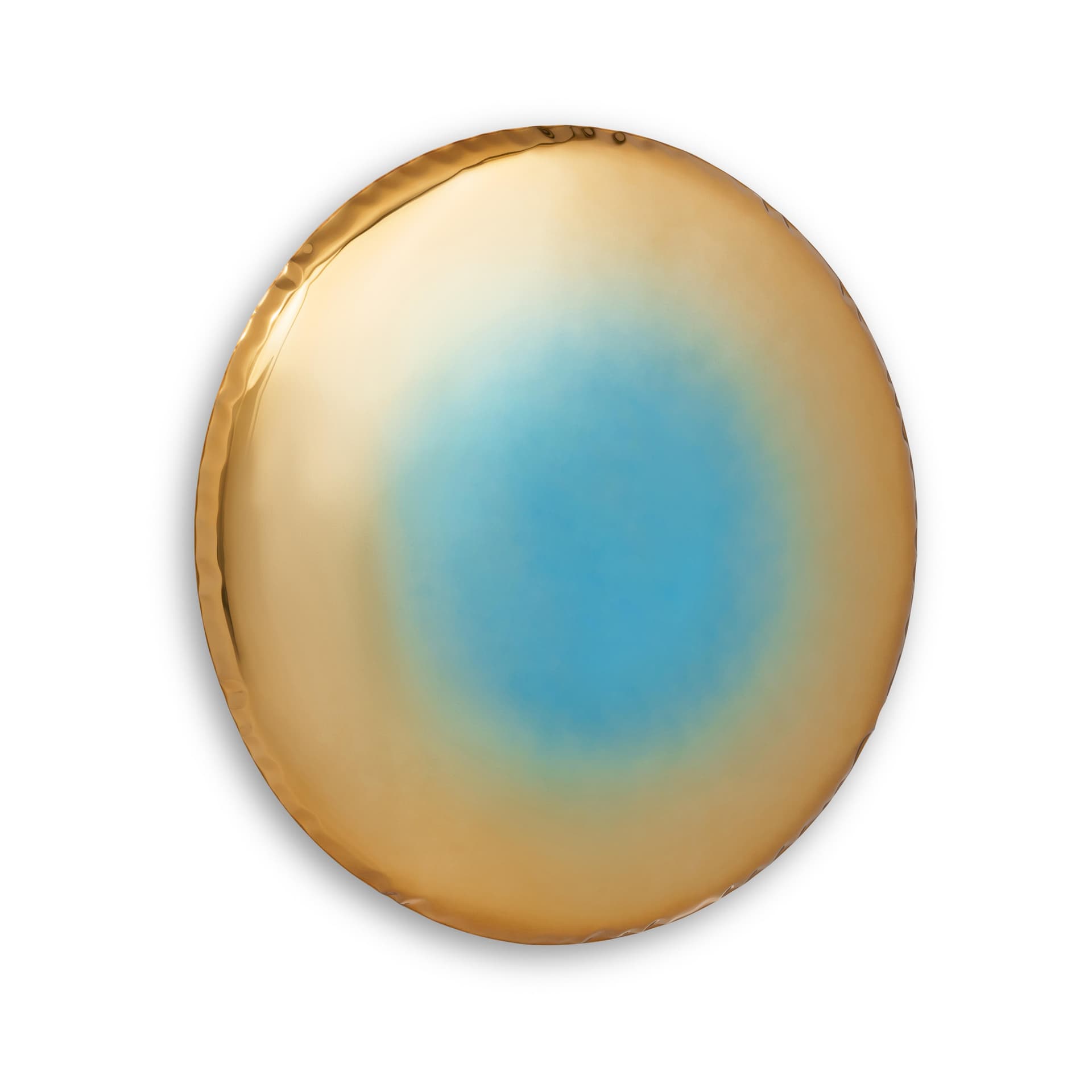 OKO TRANSITIONS HELIX NEBULA wall mirror sapphire-gold 150 cm, Zieta Studio