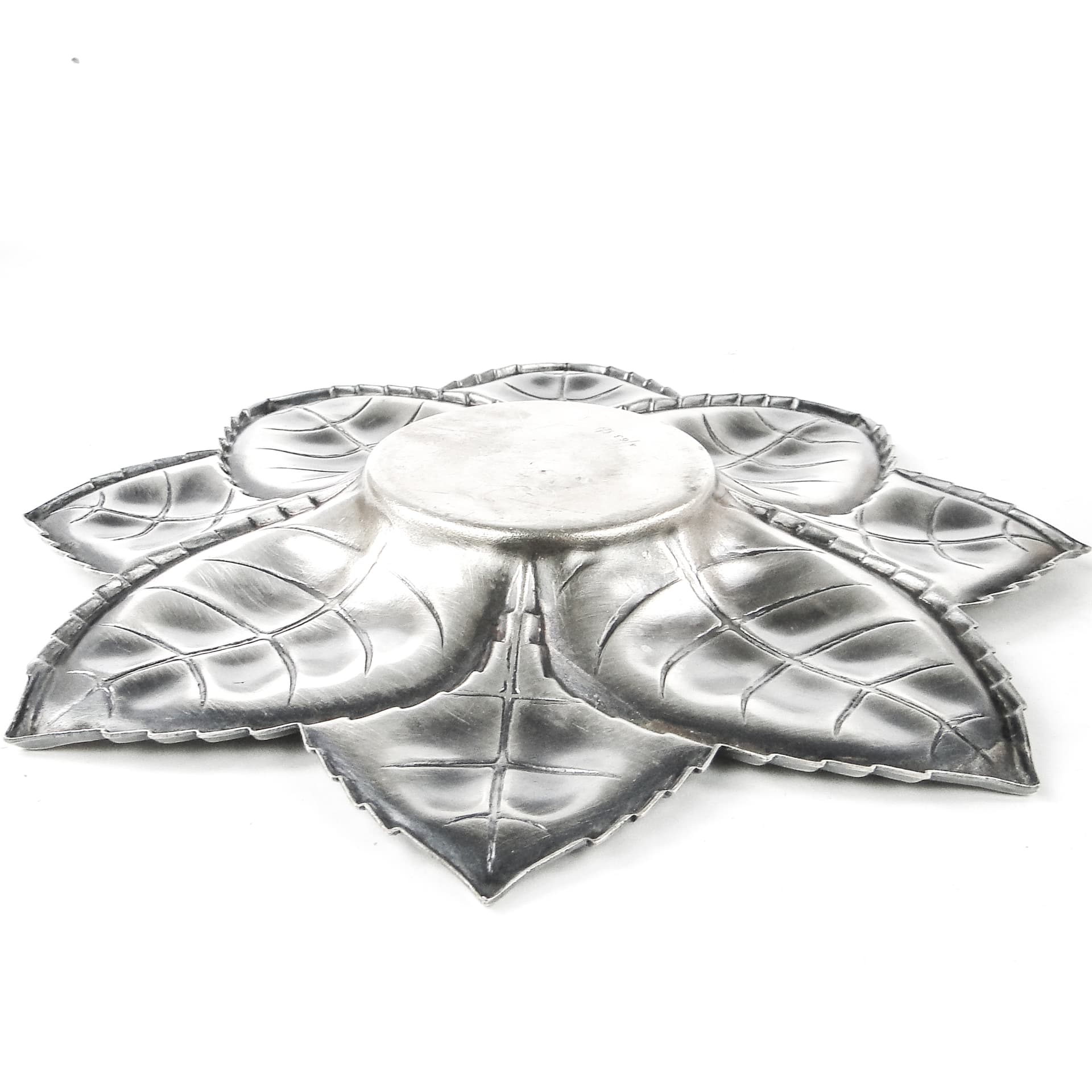 Art Deco sugar bowl, silver-plated brass, Hungary, 1950s. - 109448