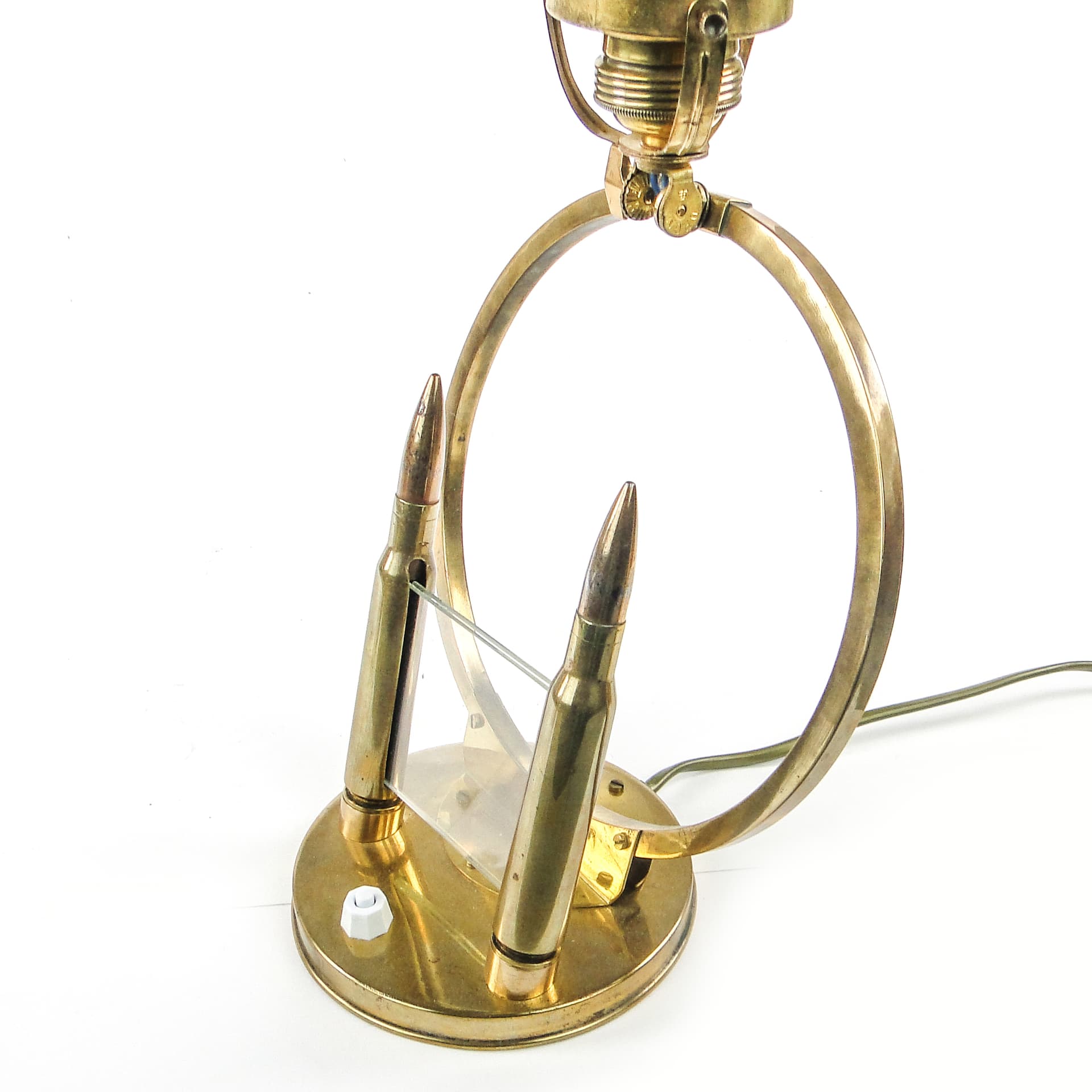 Art Deco table lamp, brass, glass, Germany, 1930s. - 109463