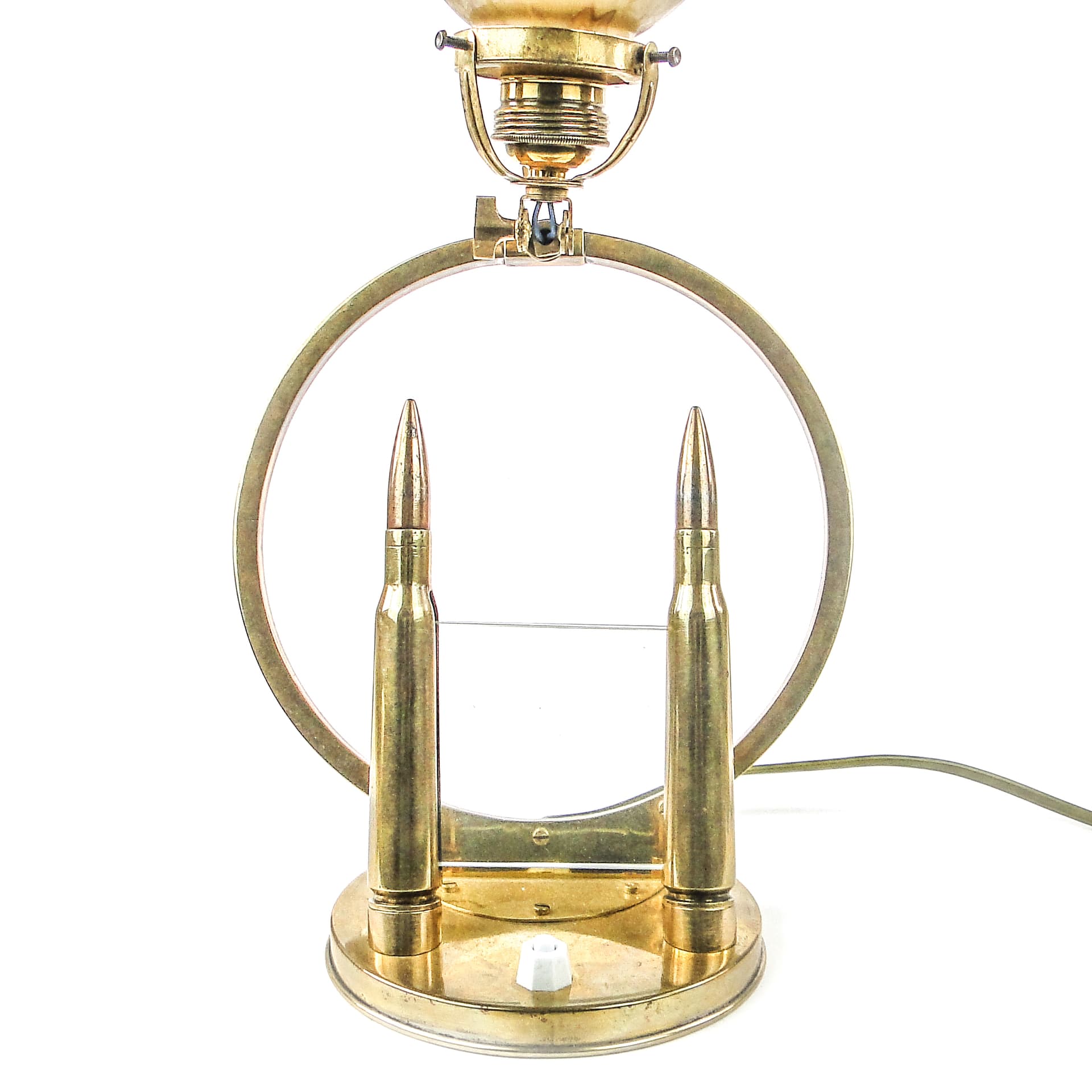 Art Deco table lamp, brass, glass, Germany, 1930s. - 109456