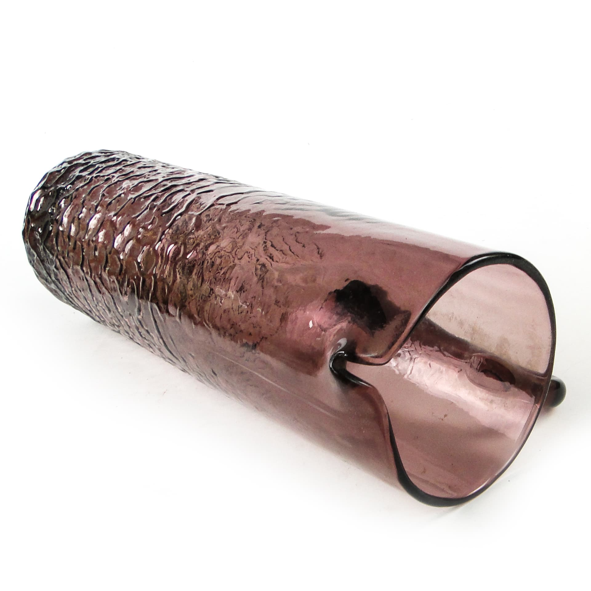 Water jug, modernism, amethyst glass, by W. Sarnecki, Poland, 1970s. - 109482