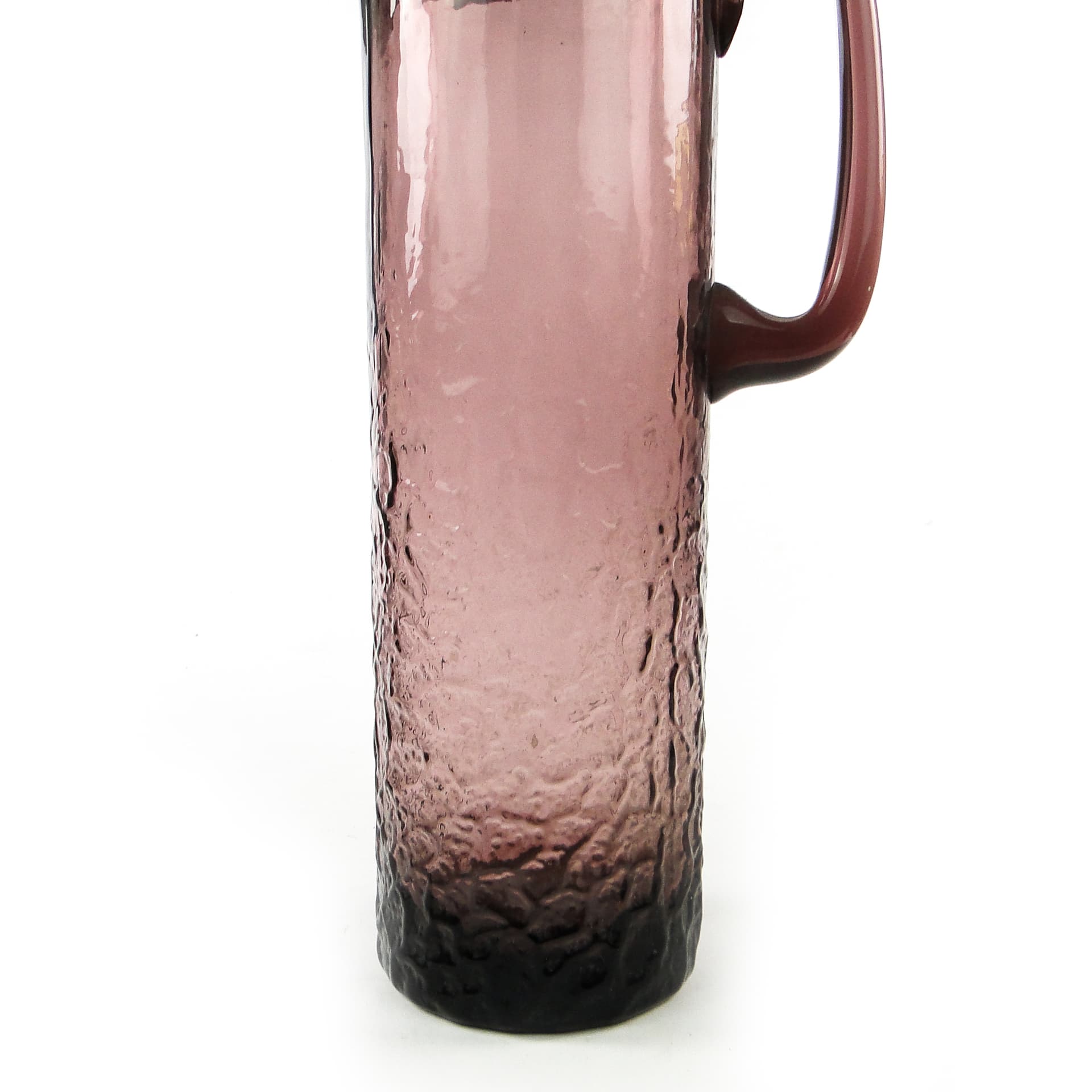 Water jug, modernism, amethyst glass, by W. Sarnecki, Poland, 1970s. - 109479