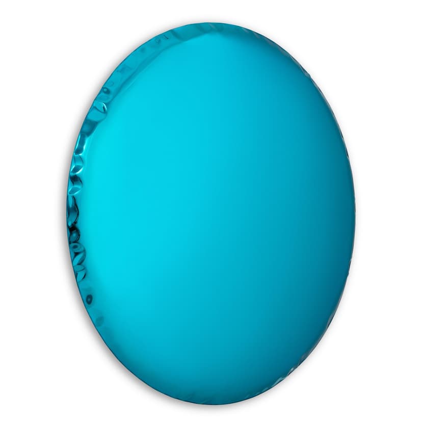 Wall mirror OKO blue 36 cm, Zieta Studio