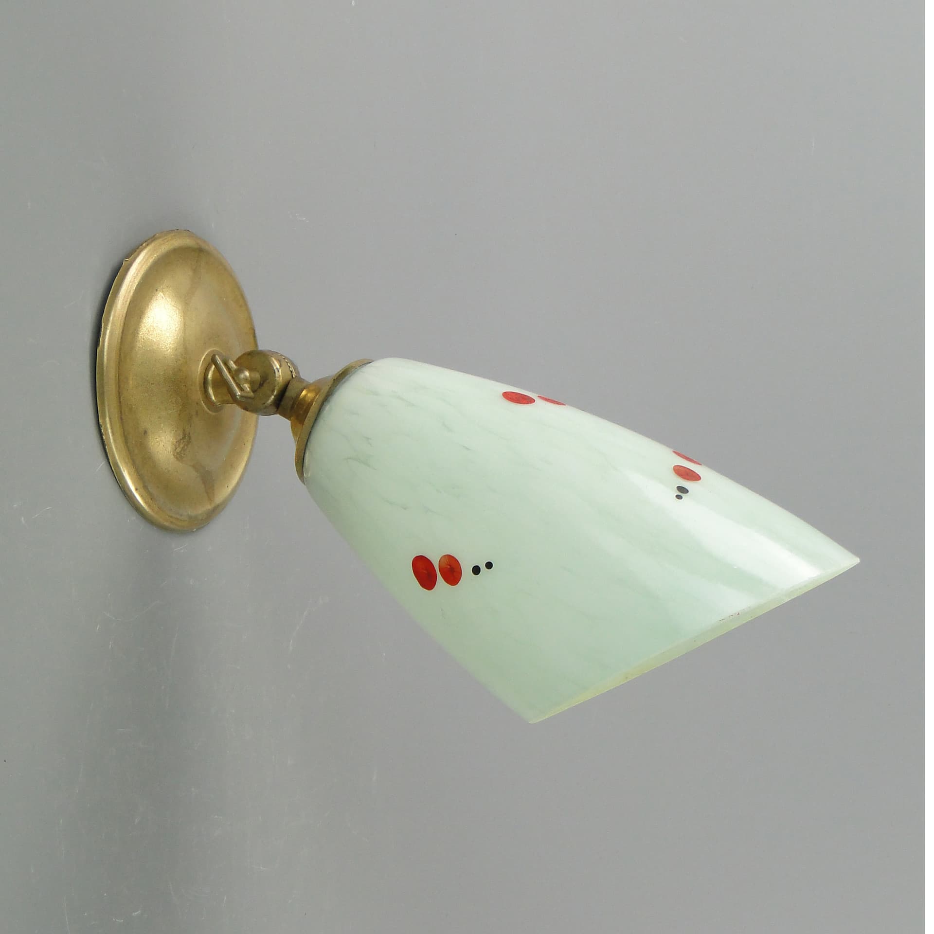 Kinkiet Pop Art, multicolor, szkło, Polska, lata 60. - 7803