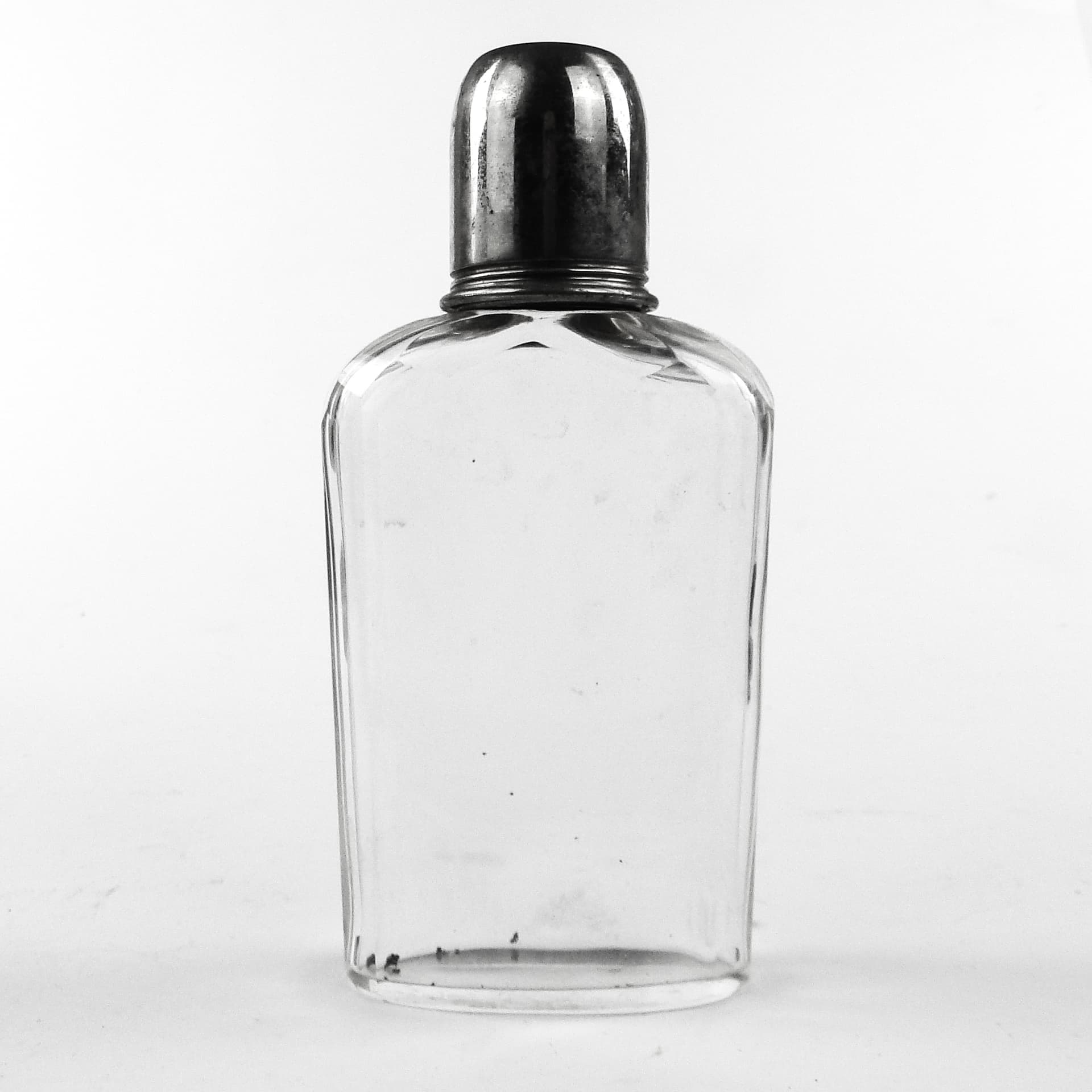 Art Deco hip flask, crystal, France, 1930s - 109546