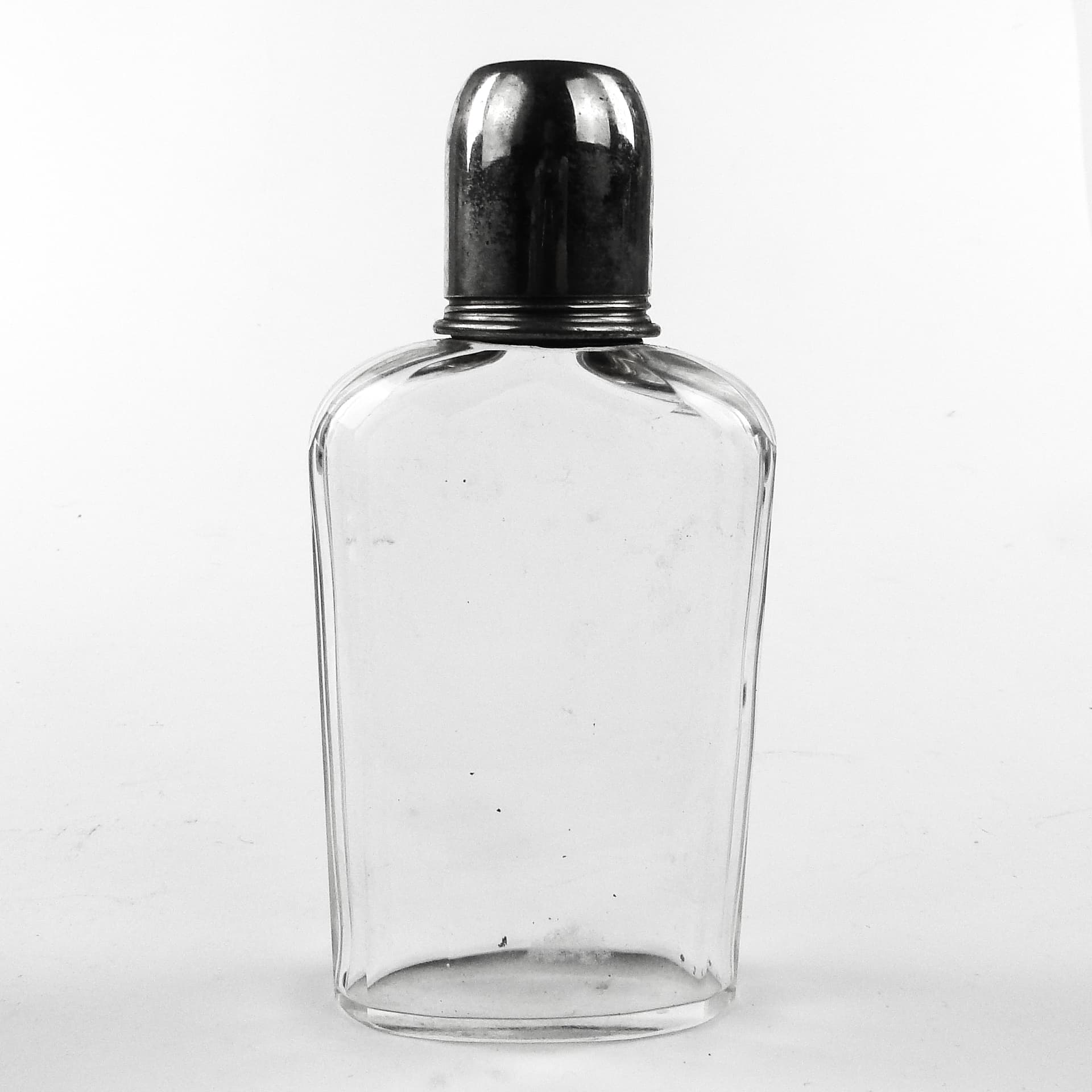 Art Deco hip flask, crystal, France, 1930s - 109555