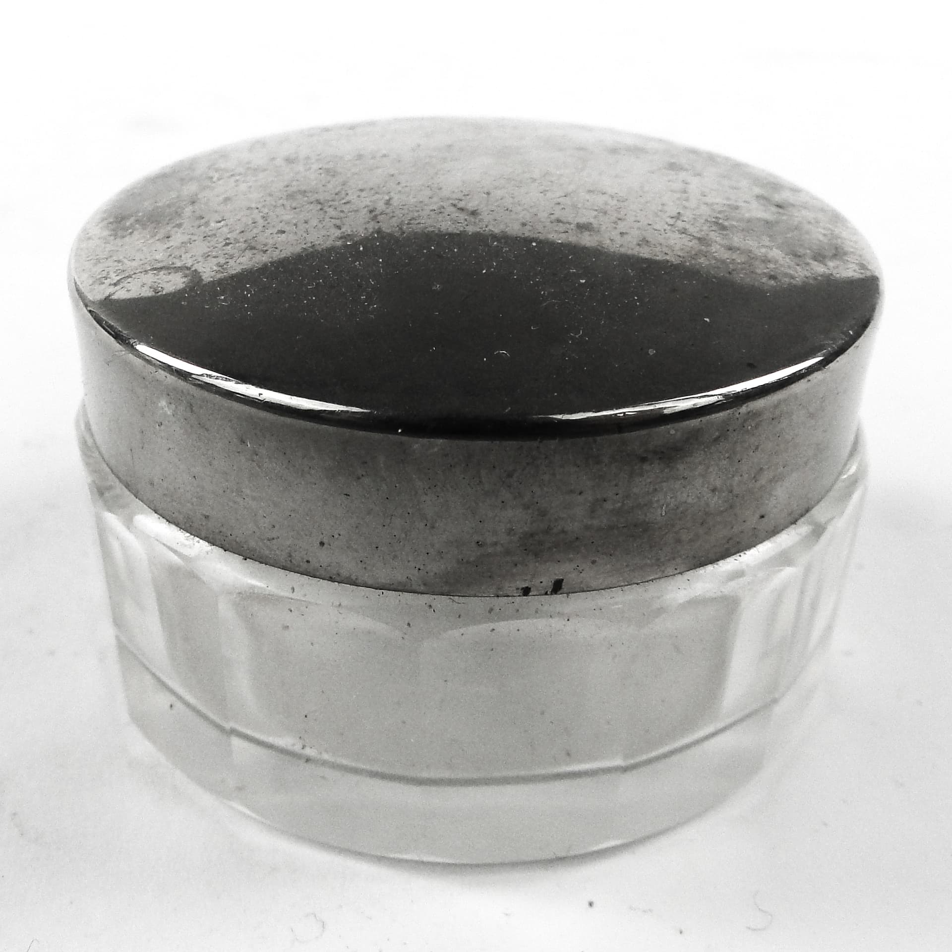 Pigularz Art Deco, kryształ, miedź srebrzona, Polska, lata 30. - 109564