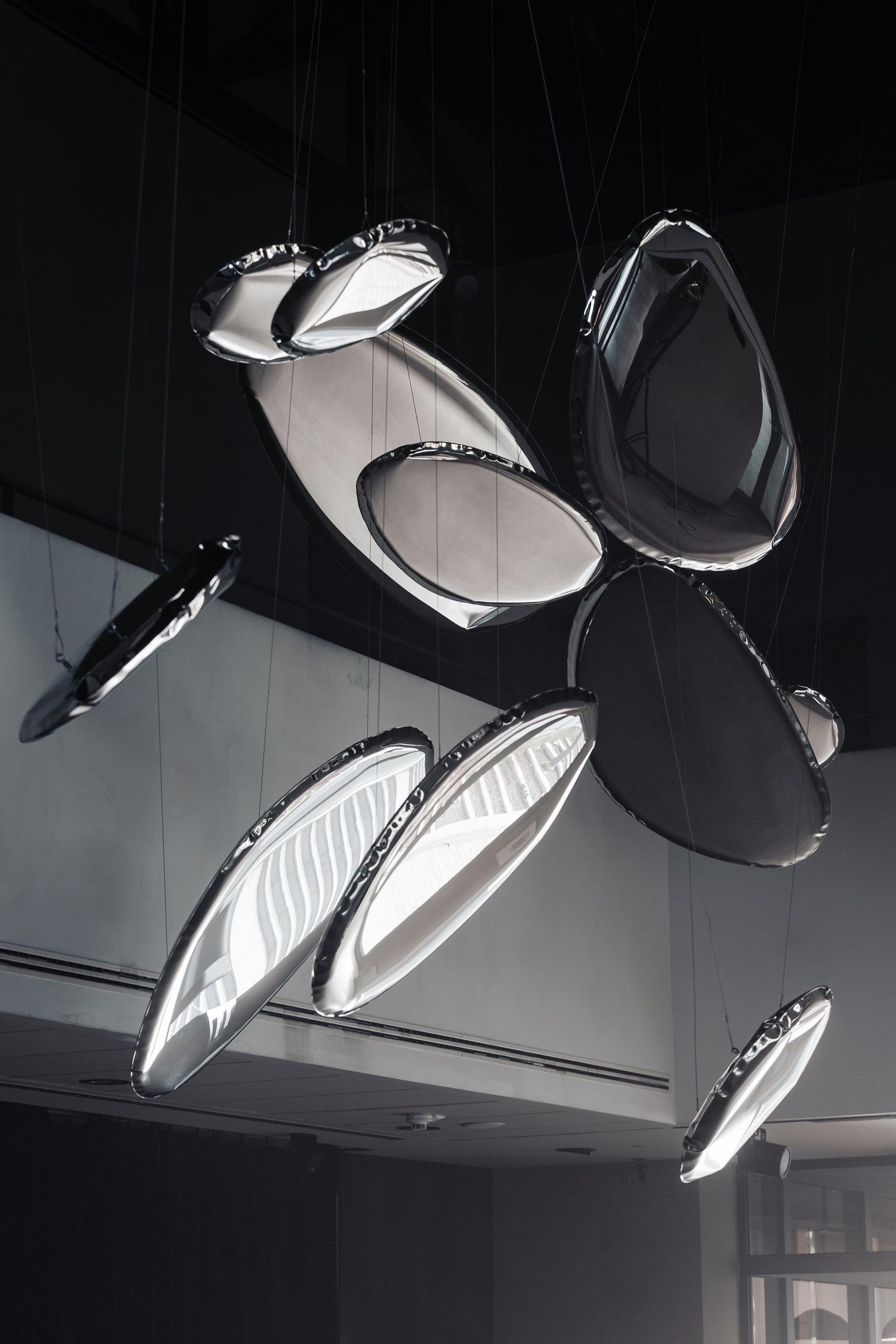 TAFLA O wall mirror, stainless steel, silver, O6, Zieta Studio - 119602