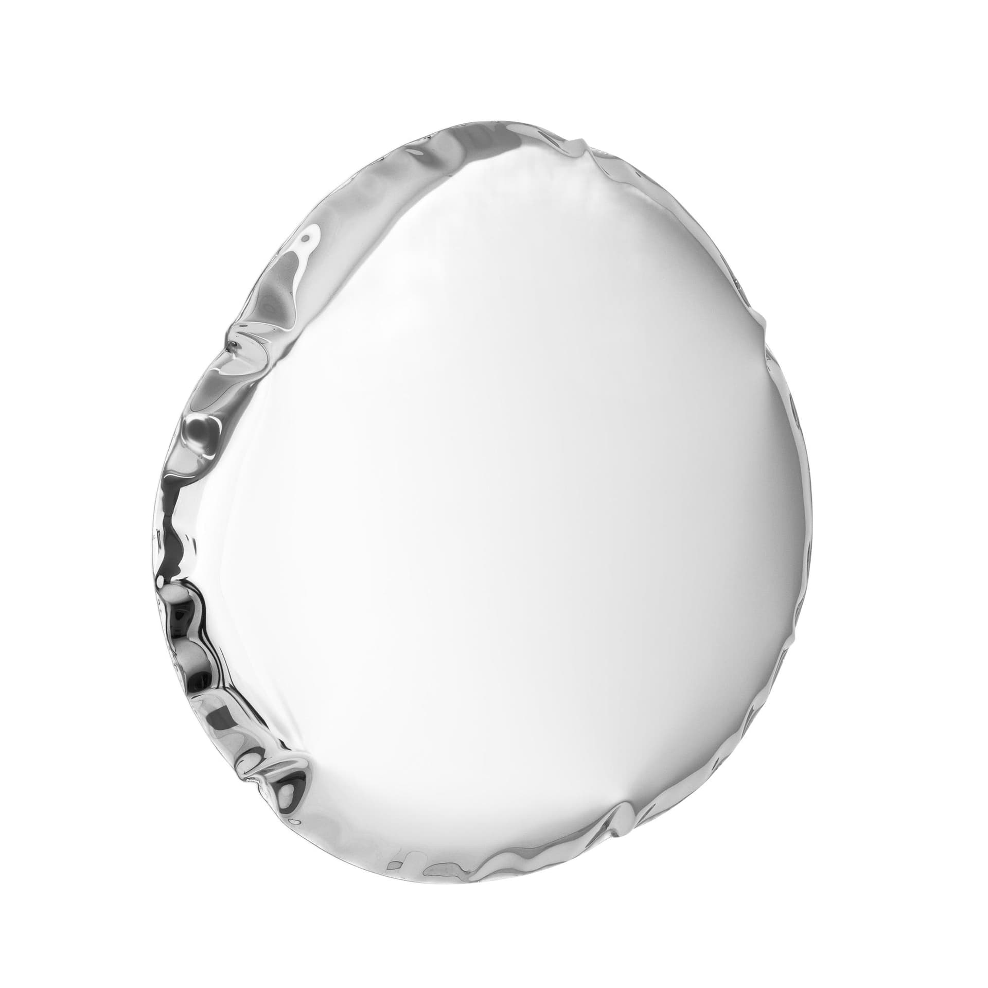 TAFLA O wall mirror, stainless steel, silver, O6, Zieta Studio