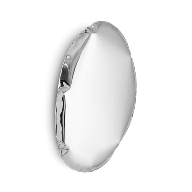 Wall mirror TAFLA O stainless steel silver O5, Zieta Studio - DIMENSION